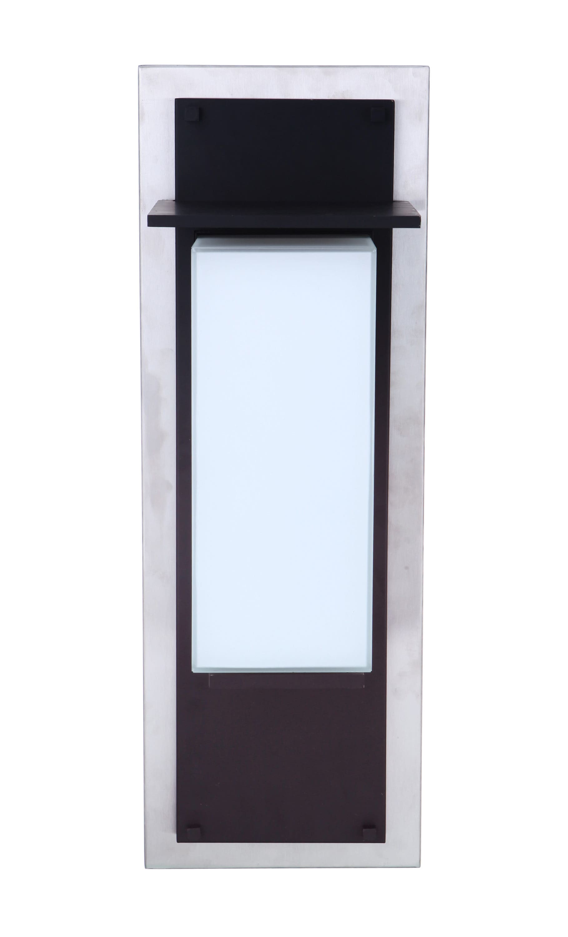 Craftmade ZA2512-SSMN-LED Heights 19.7-in H Black Hardwired Integrated LED Outdoor Wall Light
