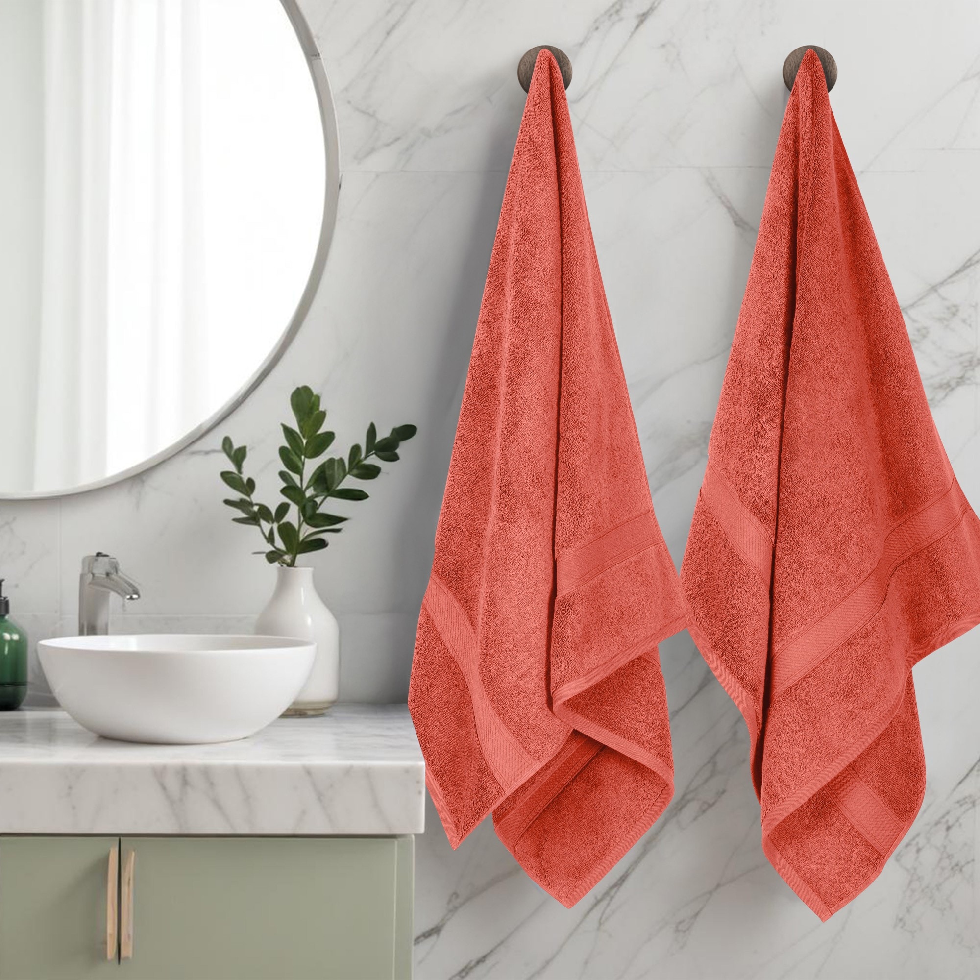 Superior Egyptian Cotton Pile Plush Heavyweight Absorbent Luxury Soft Bath Towel Set