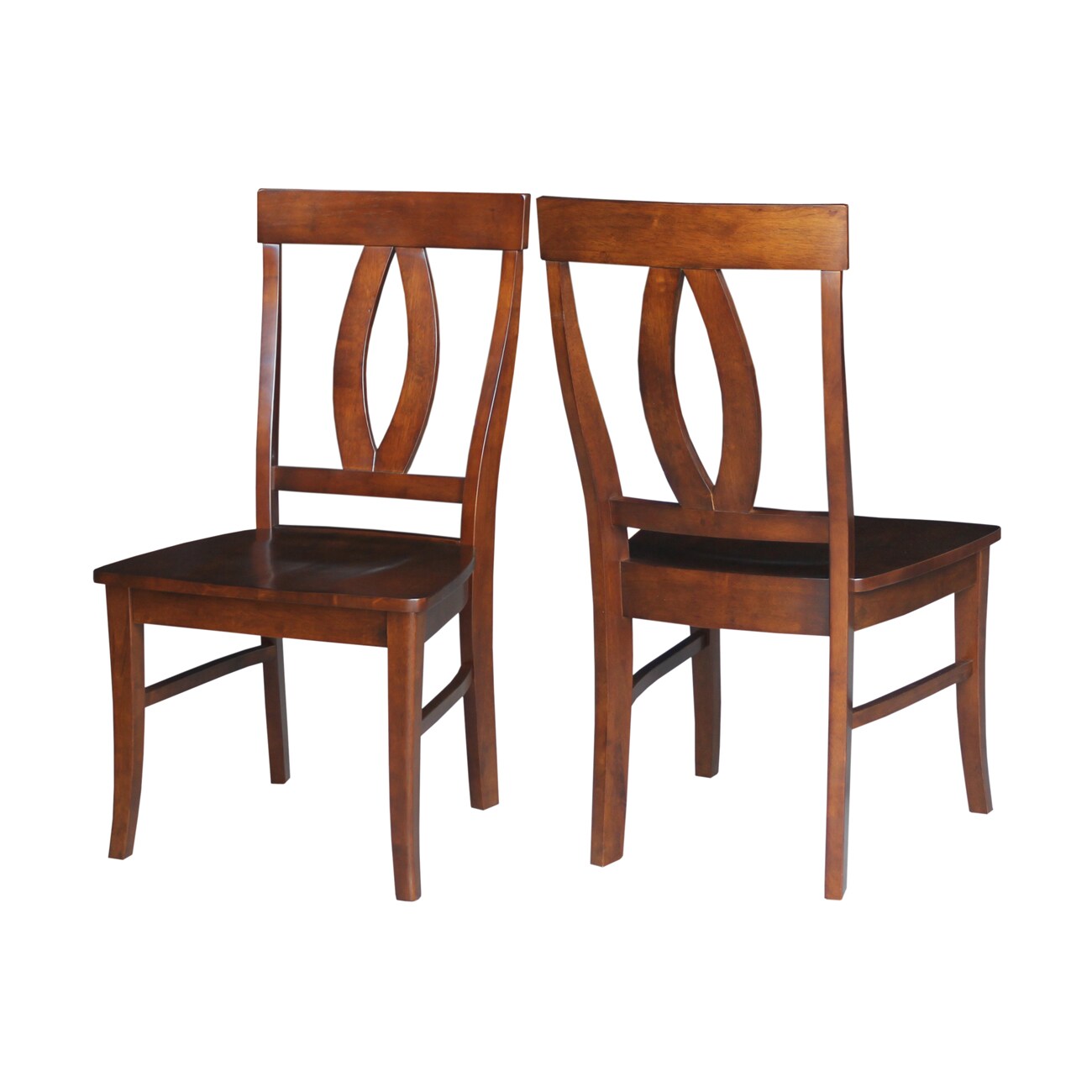 International Concepts C581-170P Set of 2 Traditional Dining Side Chair (Wood Frame)