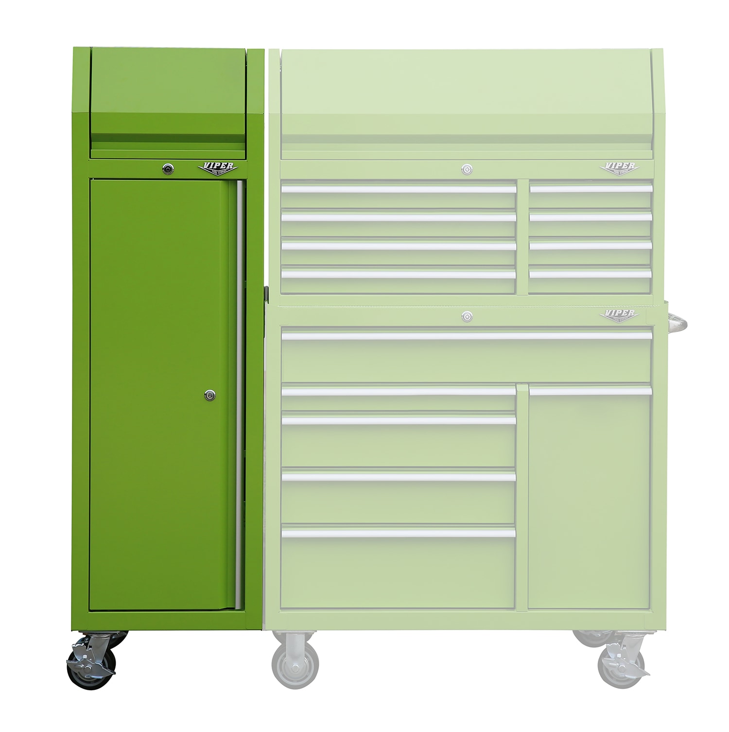 Viper Tool Storage 1-Cabinets Steel Garage Storage System in Lime Green  (19.63-in W x 67-in H) in the Garage Storage Systems department at