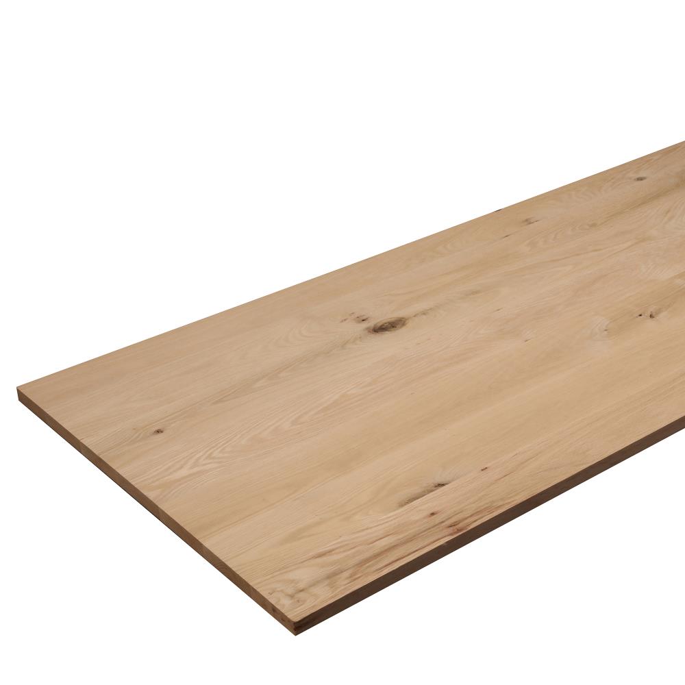  2448 KOPNL 3/4-in x 24-in x 4-ft Square Edge Unfinished Oak Board