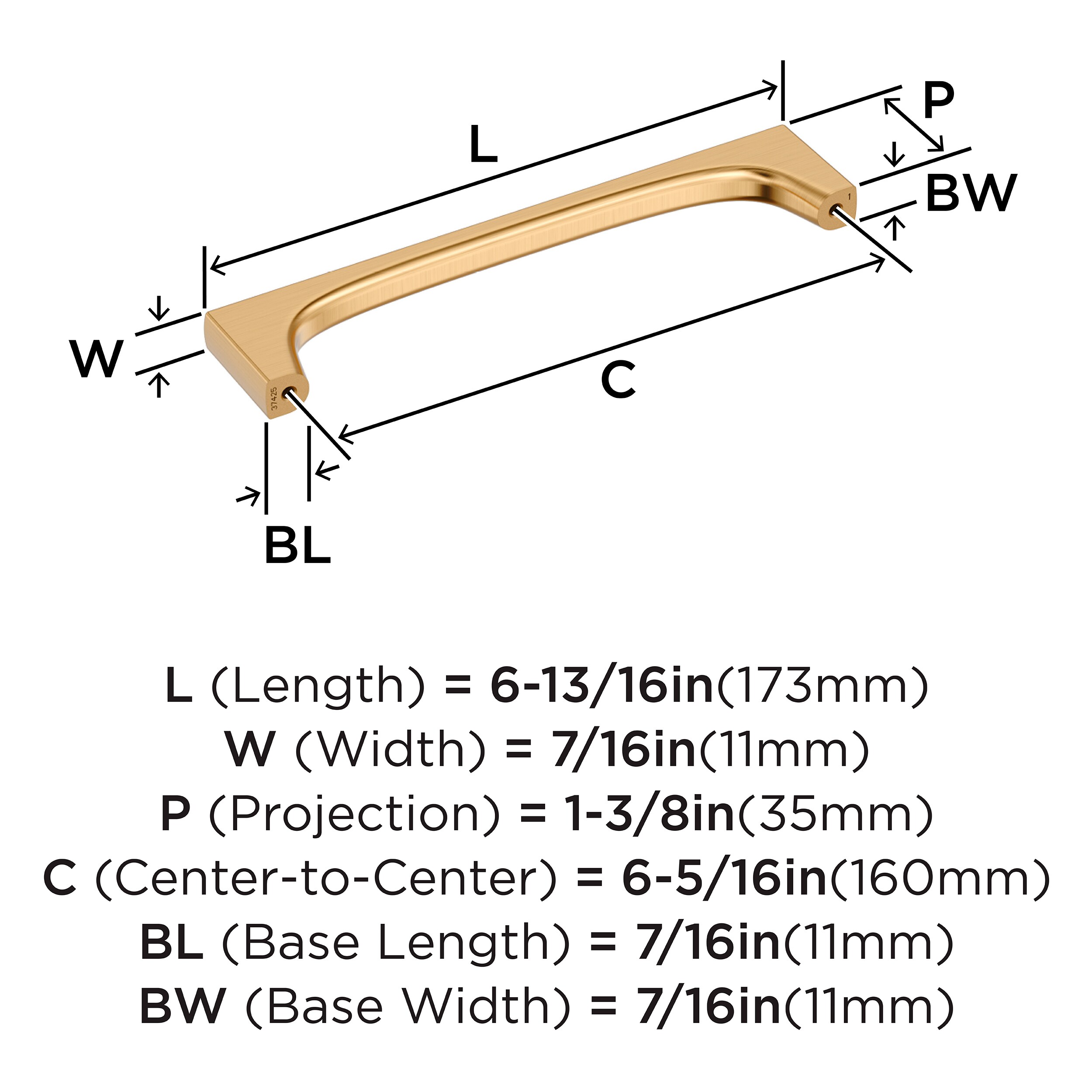 Amerock BP37425CZ Cabinet-Pulls - View #4