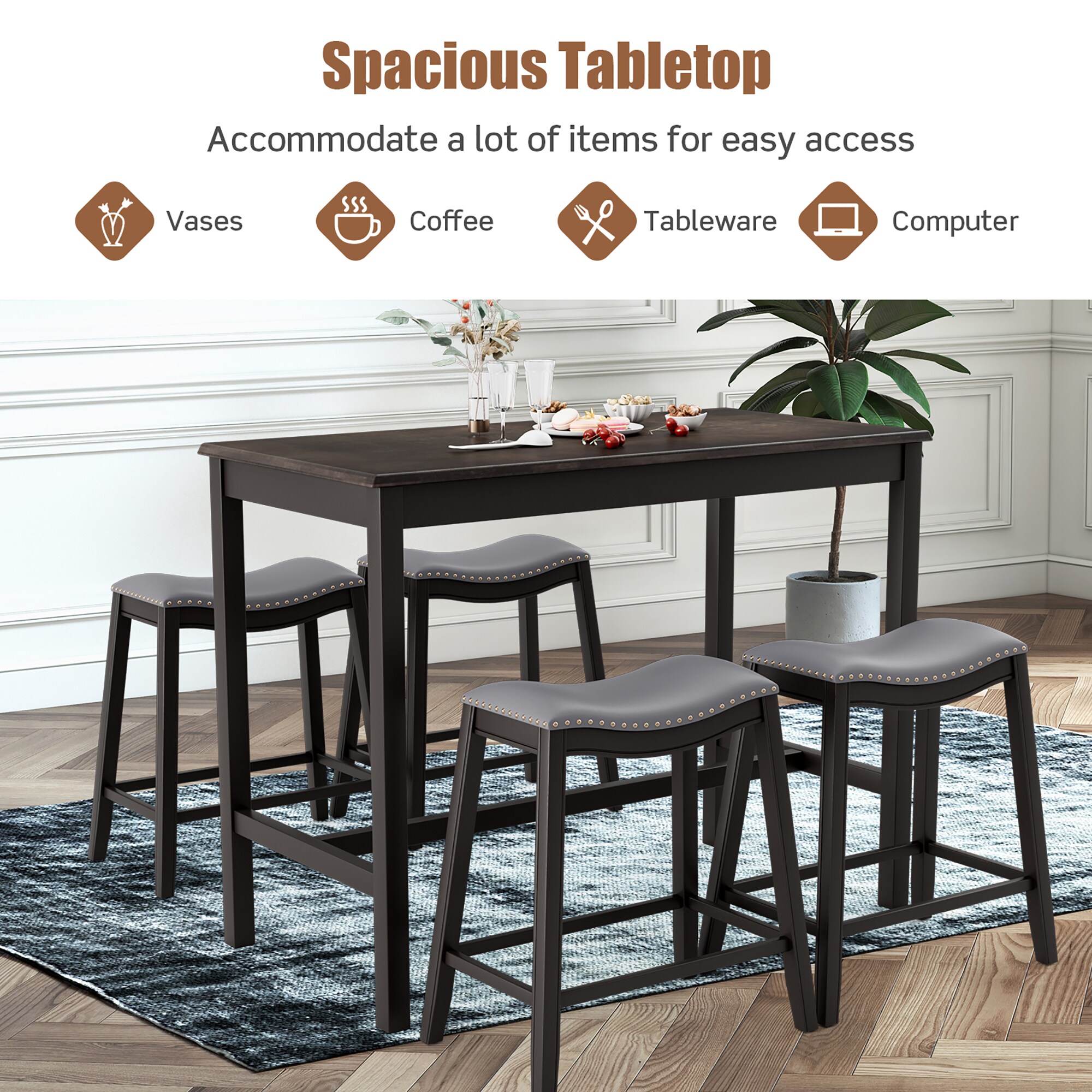 Costway SXL00053 Accent-Table-Sets - View #3