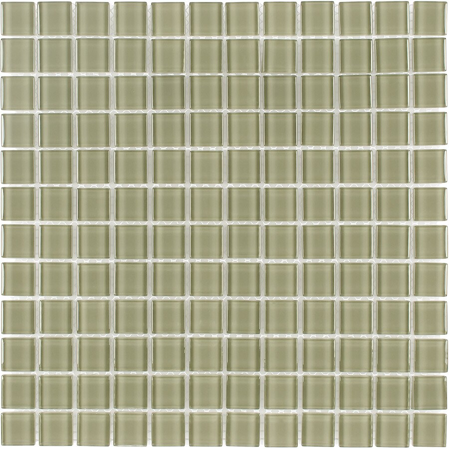 Elida Ceramica CHIGLABR120 Nature 12-in x 12-in Glossy Glass Uniform Squares Wall Tile