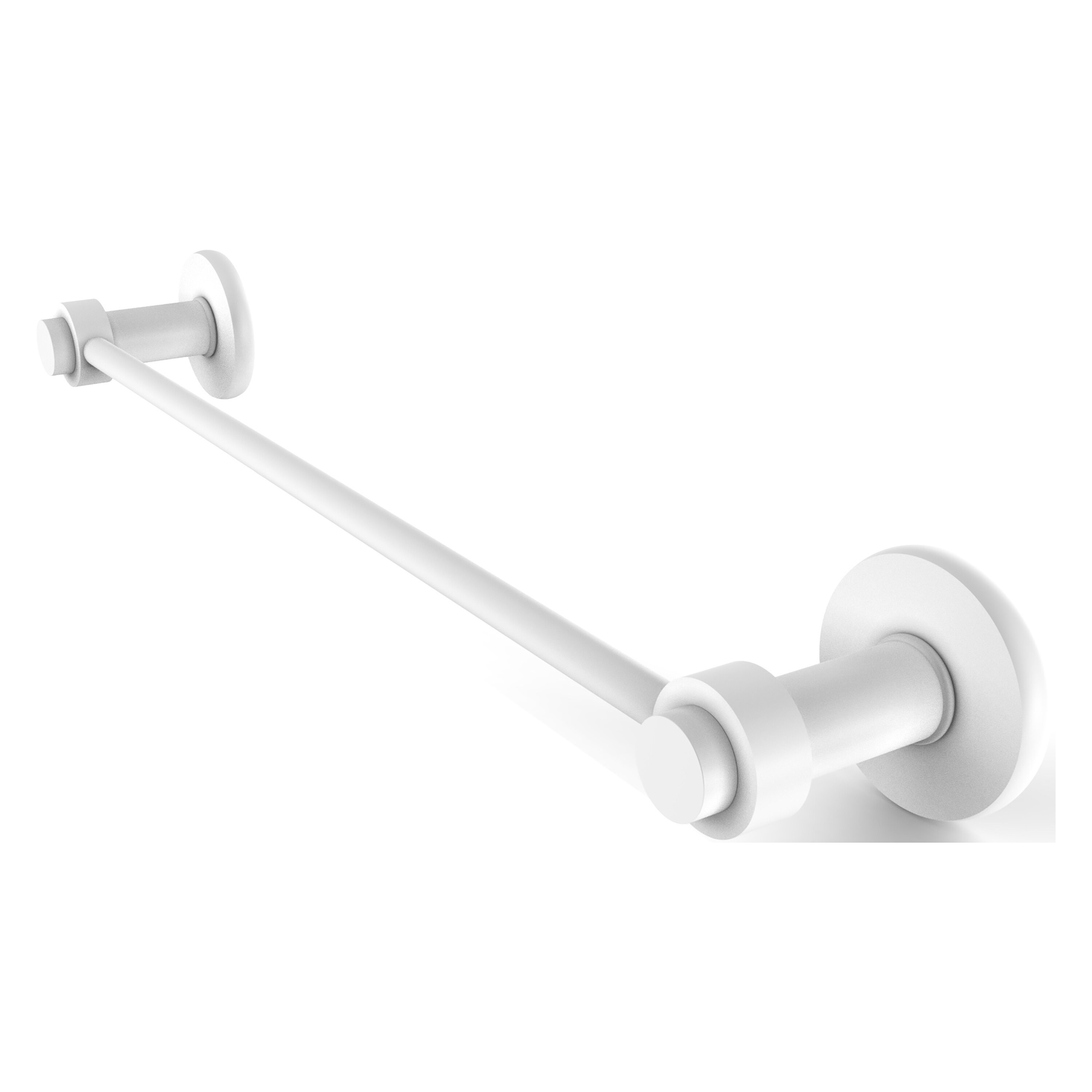 Allied Brass 931/30-WHM Mercury 30-in Matte White Wall mount Single Towel Bar