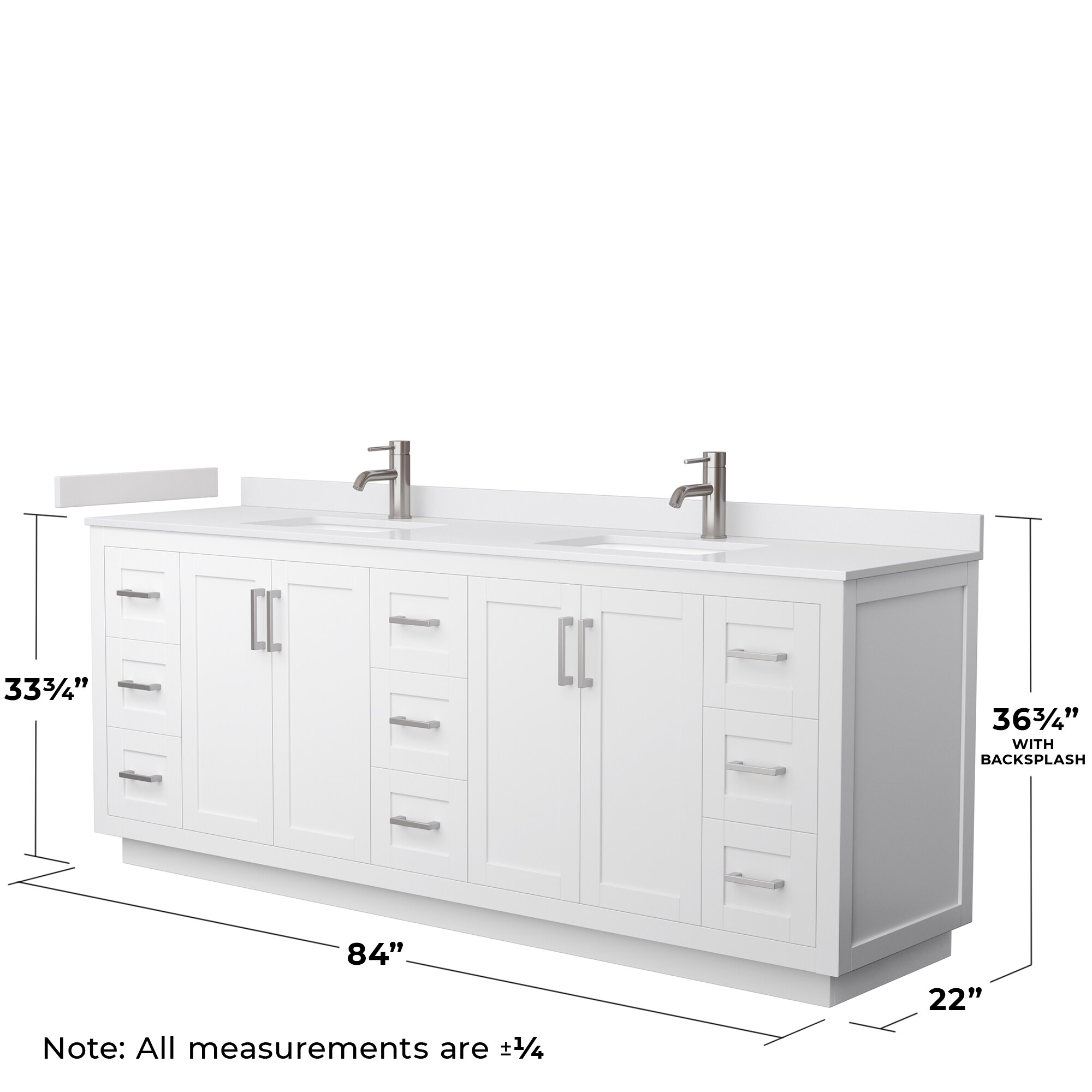 Wyndham Collection WCF292984DWHWCUNSMXX Bath-Vanity-Combo - View #5