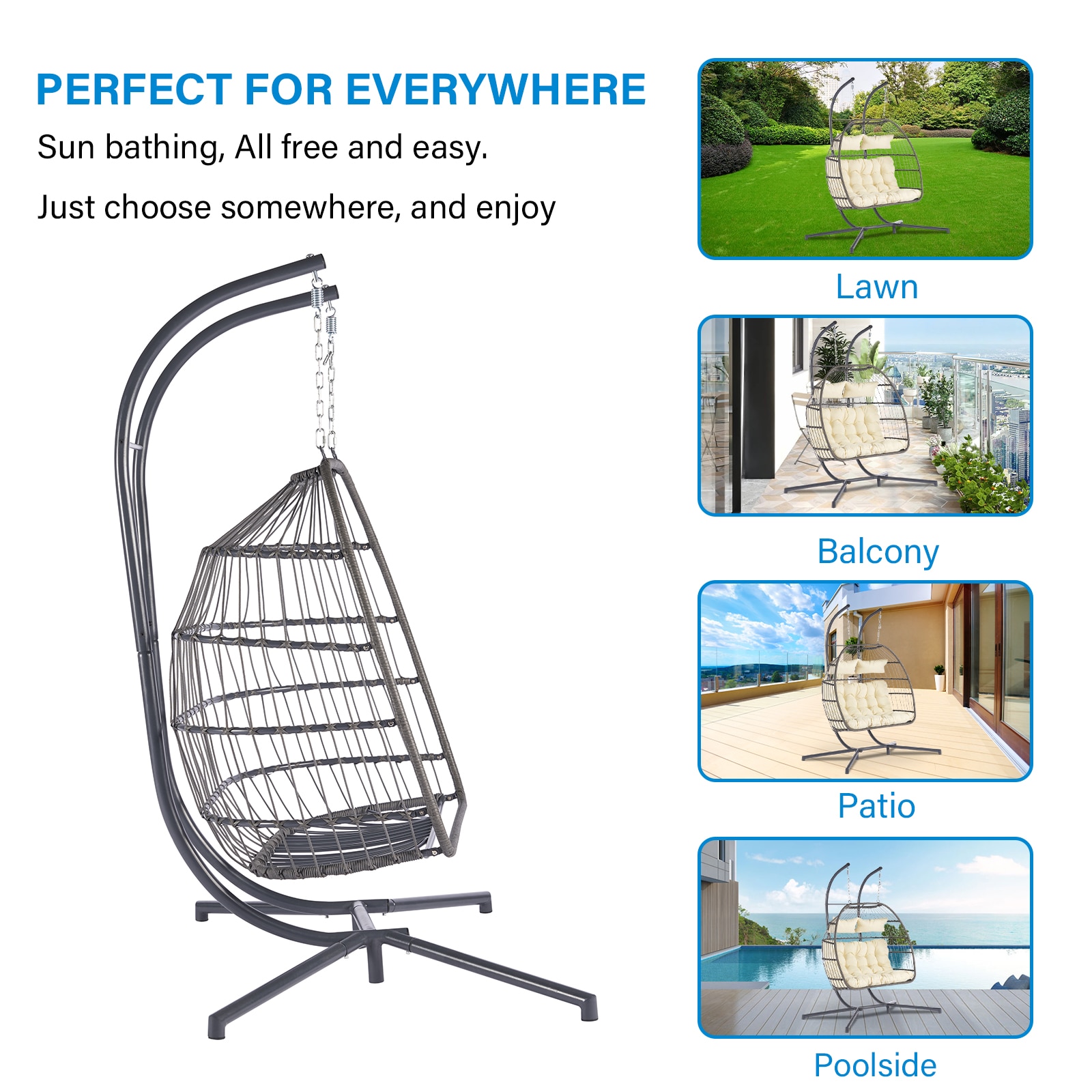Forclover MONMBY035BE Patio-Chairs - View #6