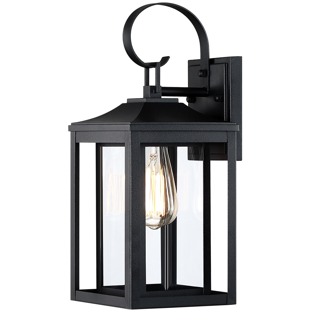 TRUE FINE Jefferson 2-Light 25.7 in. Black Large Outdoor Wall