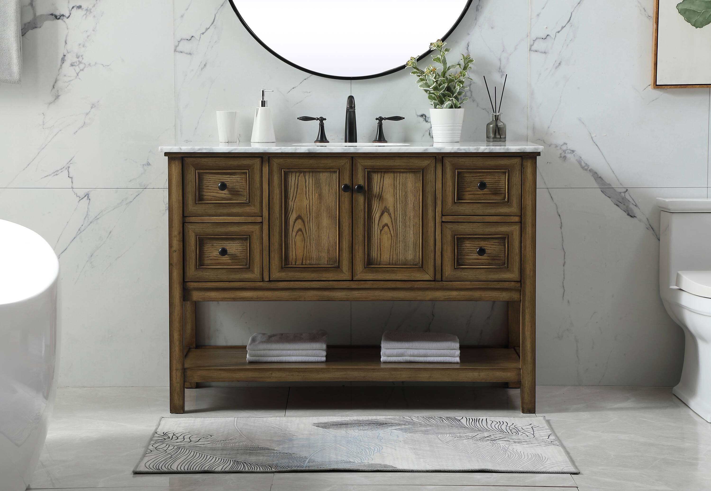 Elegant Decor HF81144DW Bath-Vanity-Combo - View #2