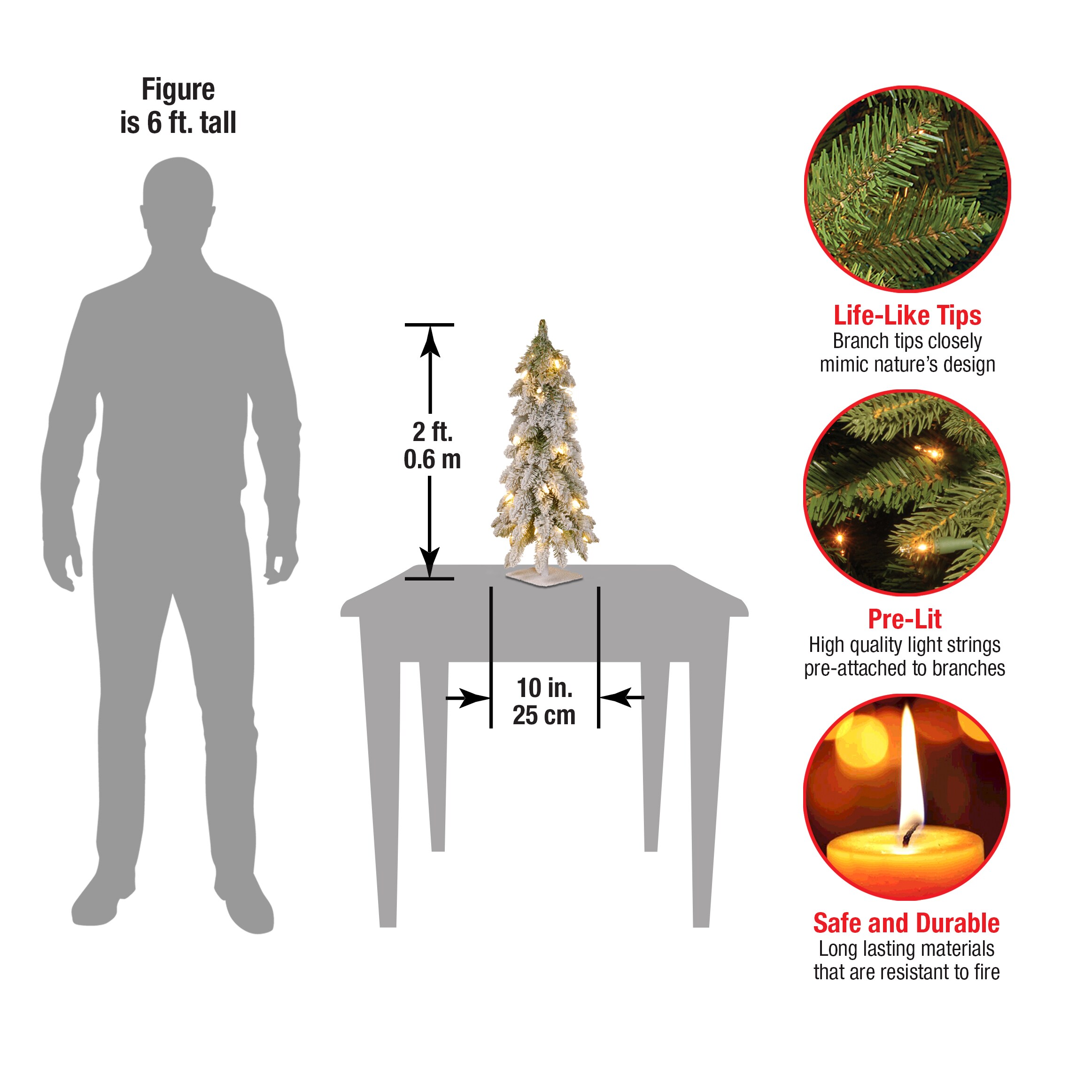 National Tree Company FTDF1-24ALO-1 Artificial-Christmas-Trees - View #5