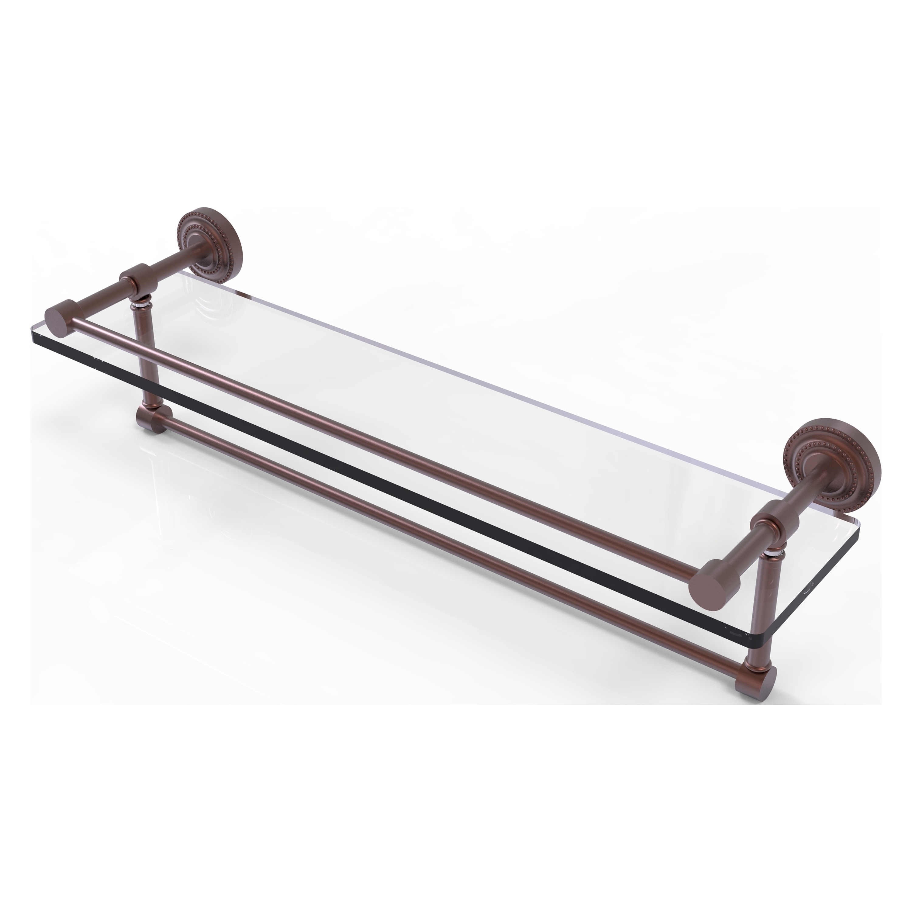 Allied Brass DT-1TB/22-GAL-CA Dottingham Antique Copper Wall mount Bathroom Shelf ( 22-in x 5-in x 5-in )