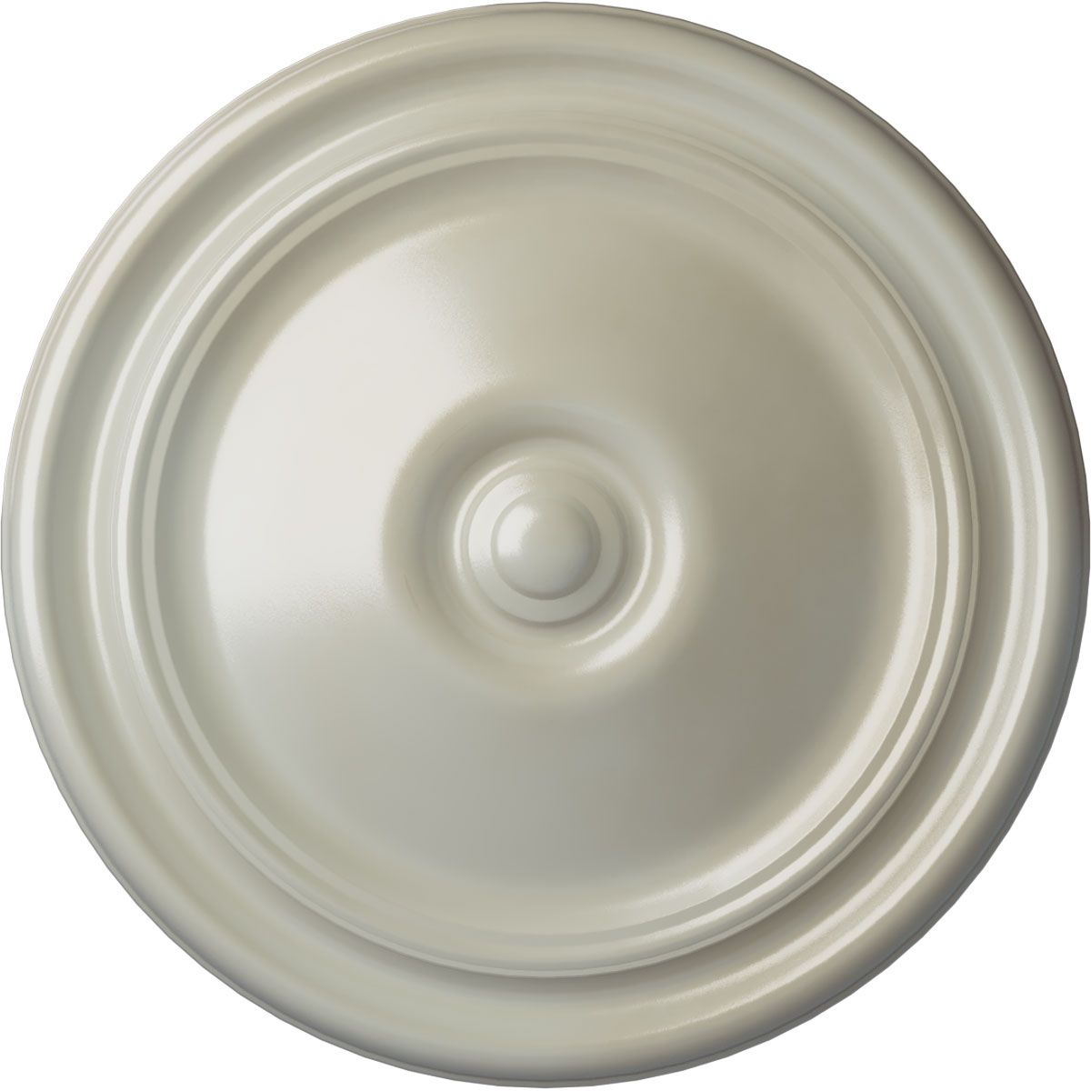Ekena Millwork CM12REFBS Reece 12-in W x 12-in L Painted Flash Blue Polyurethane Whole Ceiling Medallion