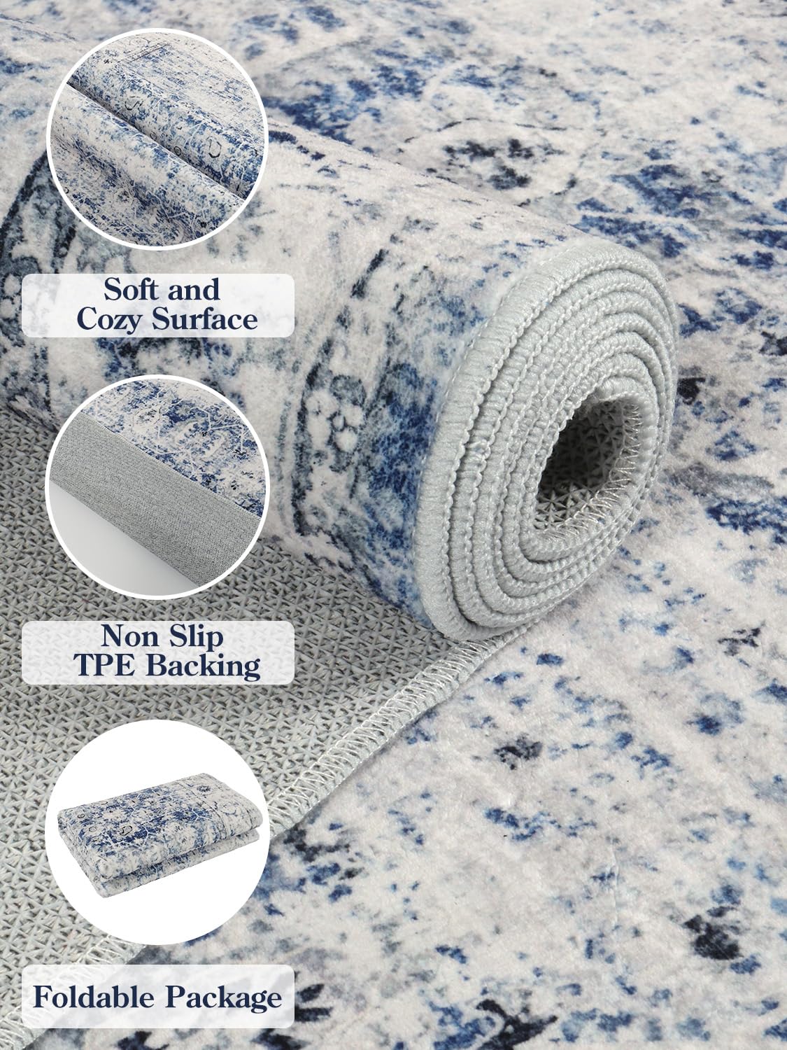 Lahome AR-ZZR-006-BL3 rugs - View #5