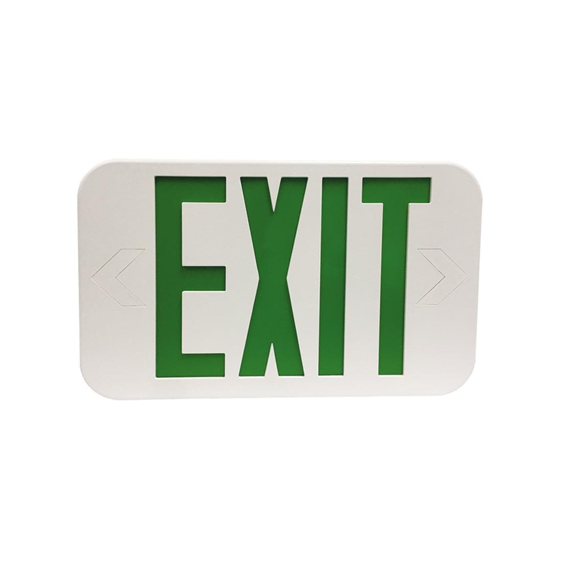 MORRIS LED EXIT SIGN GREEN LETTERS WITH BATTERY BACKUP in the Emergency ...
