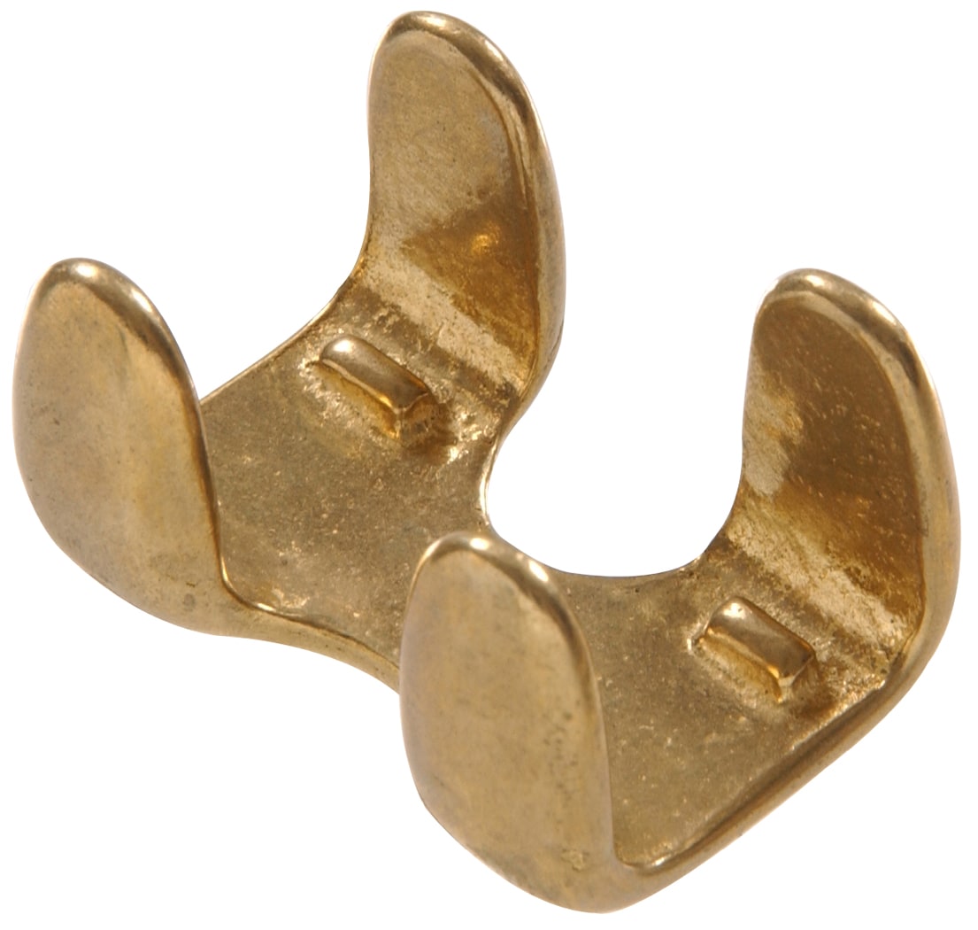 Hillman 1-1/8-in x 5/8-in Solid Brass Round Fixed Eye Snap Hook in the  Chain Accessories department at