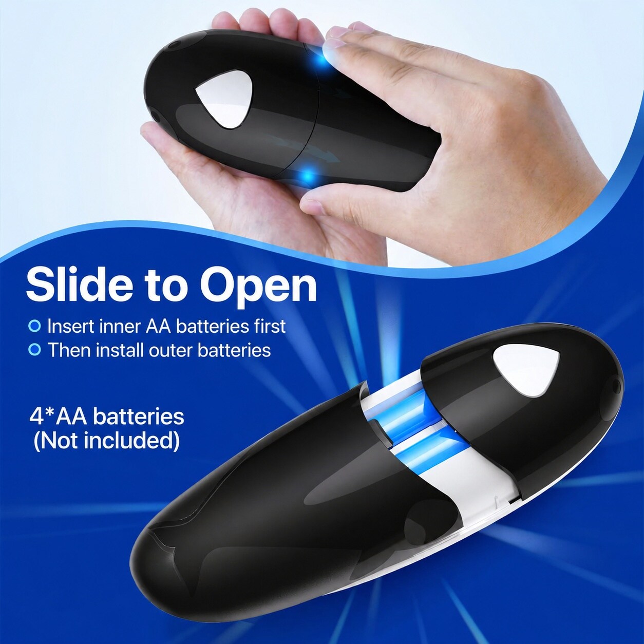 DHMHD Electric Can Opener Hands Free Smooth Edge power cell Powered ...