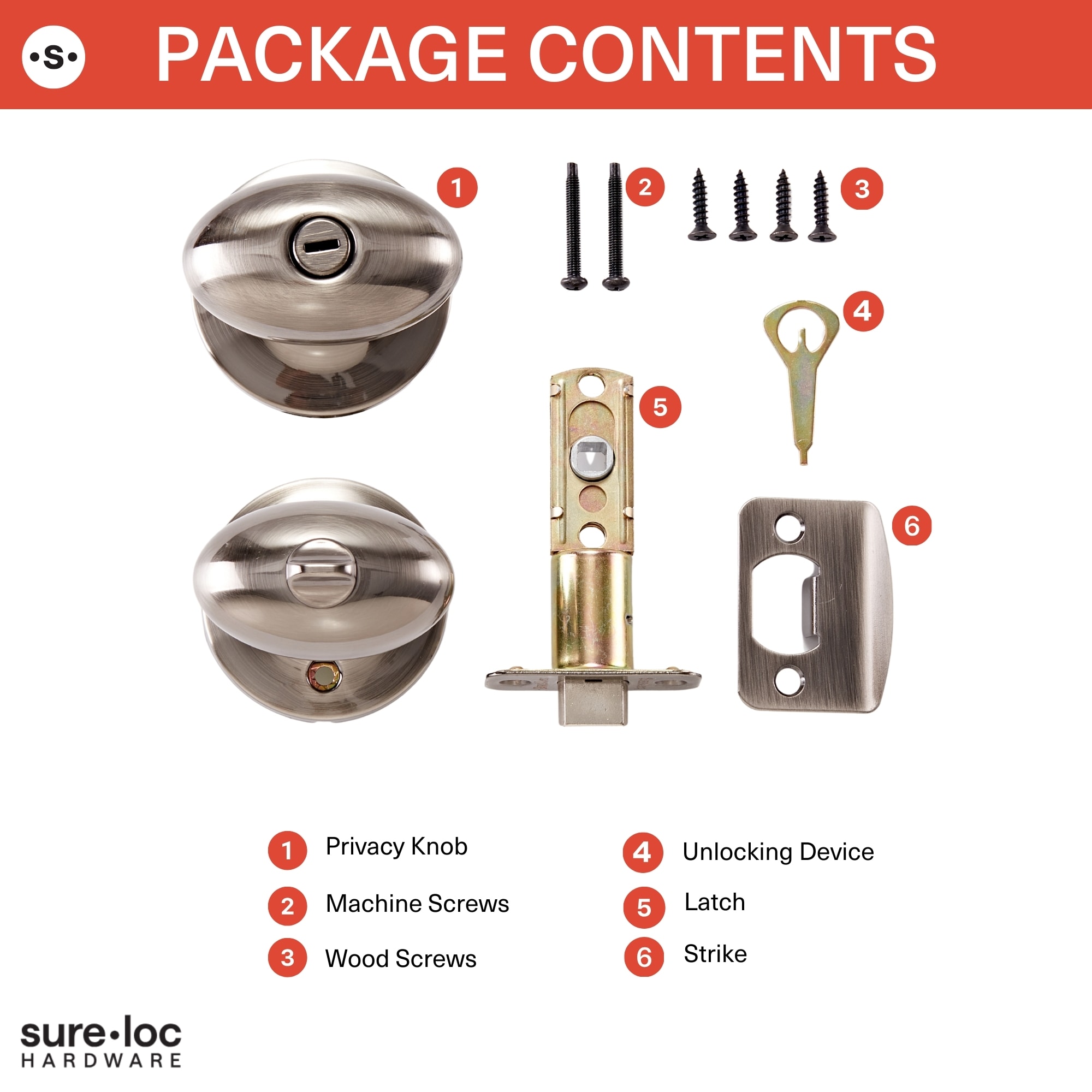 Sure-Loc Hardware AR102 15 Door-Knobs - View #7