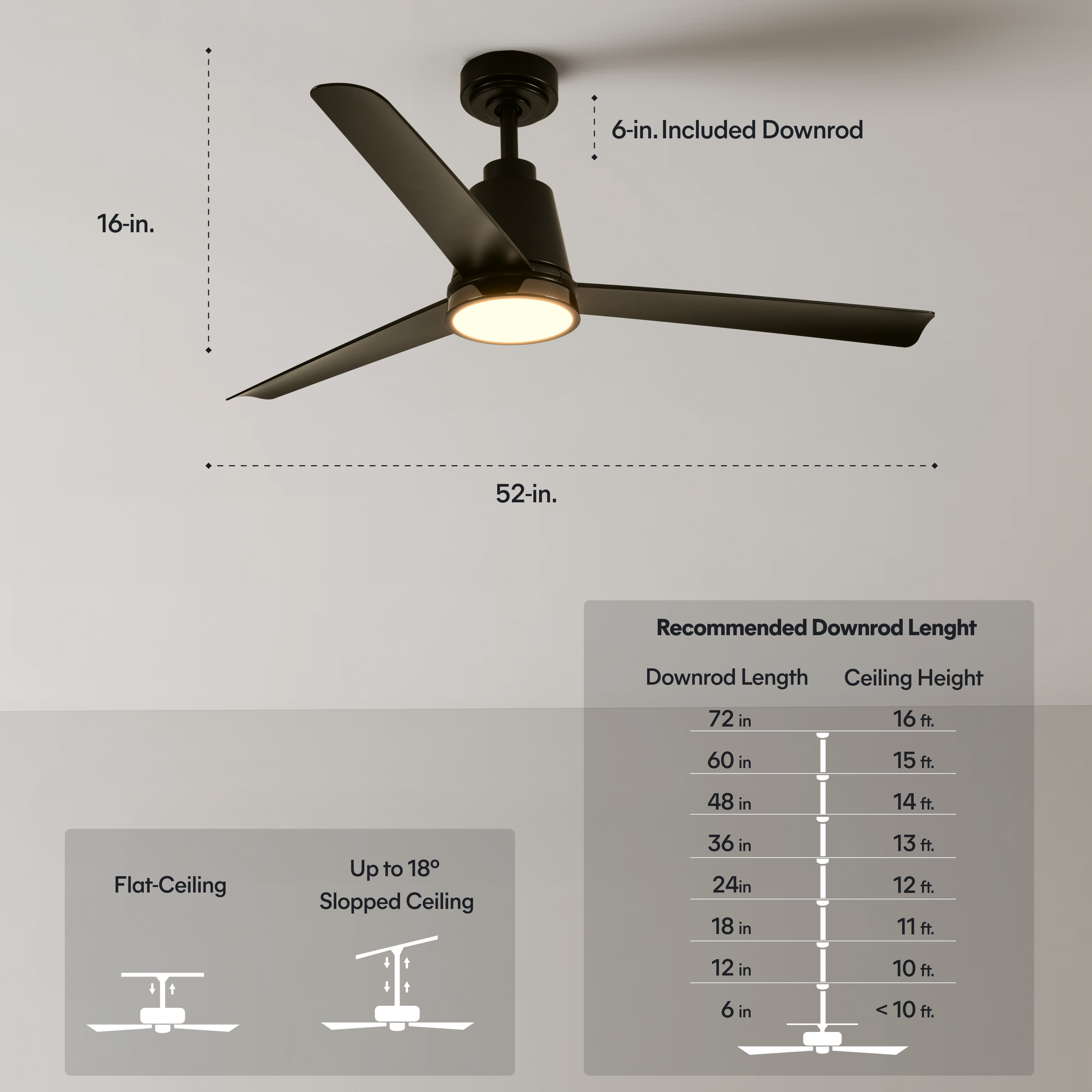 ALTITUDE SOLO-52-MBK-MBK-BKN Ceiling-Fans - View #14