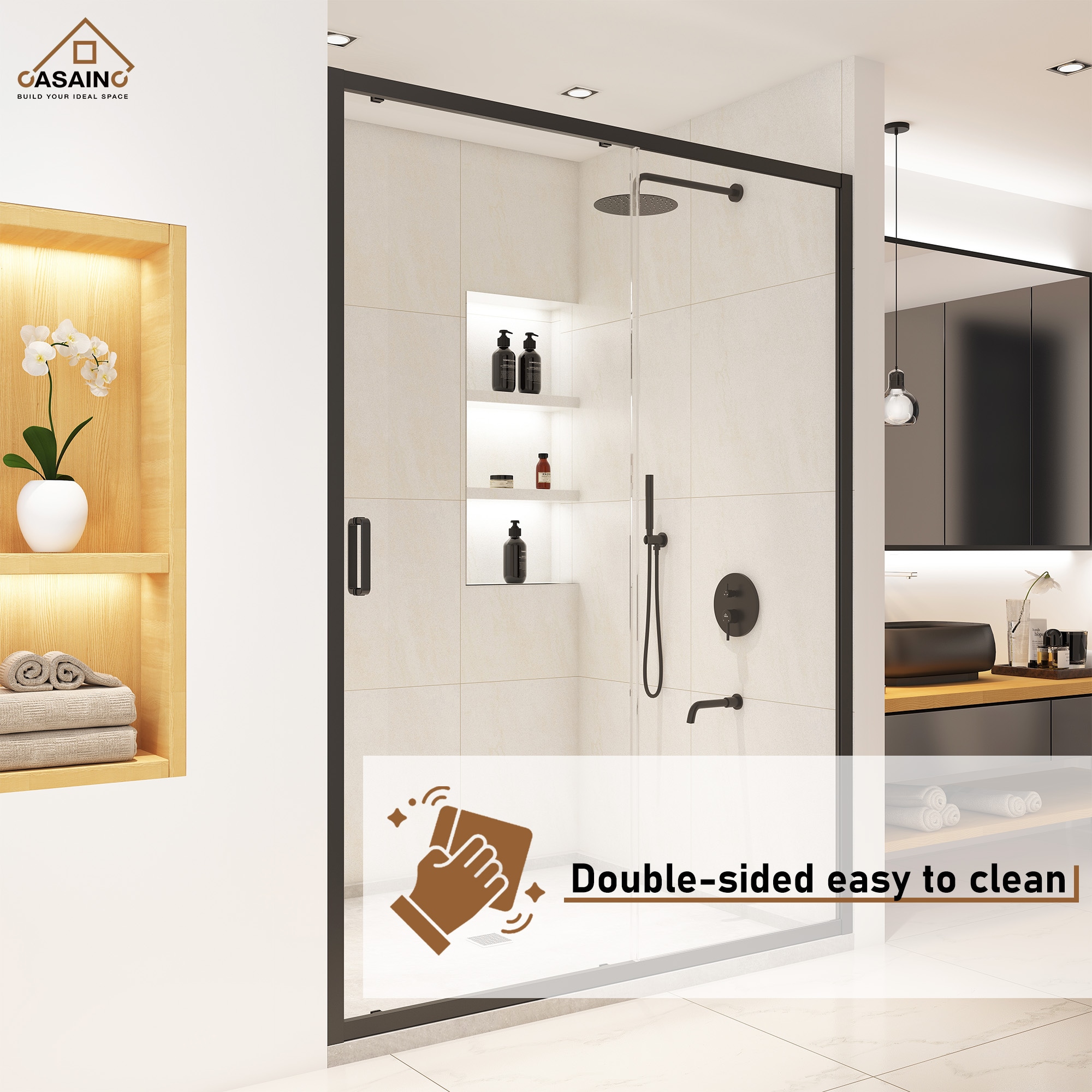 CASAINC SL-TL-D60 Shower-Doors - View #2