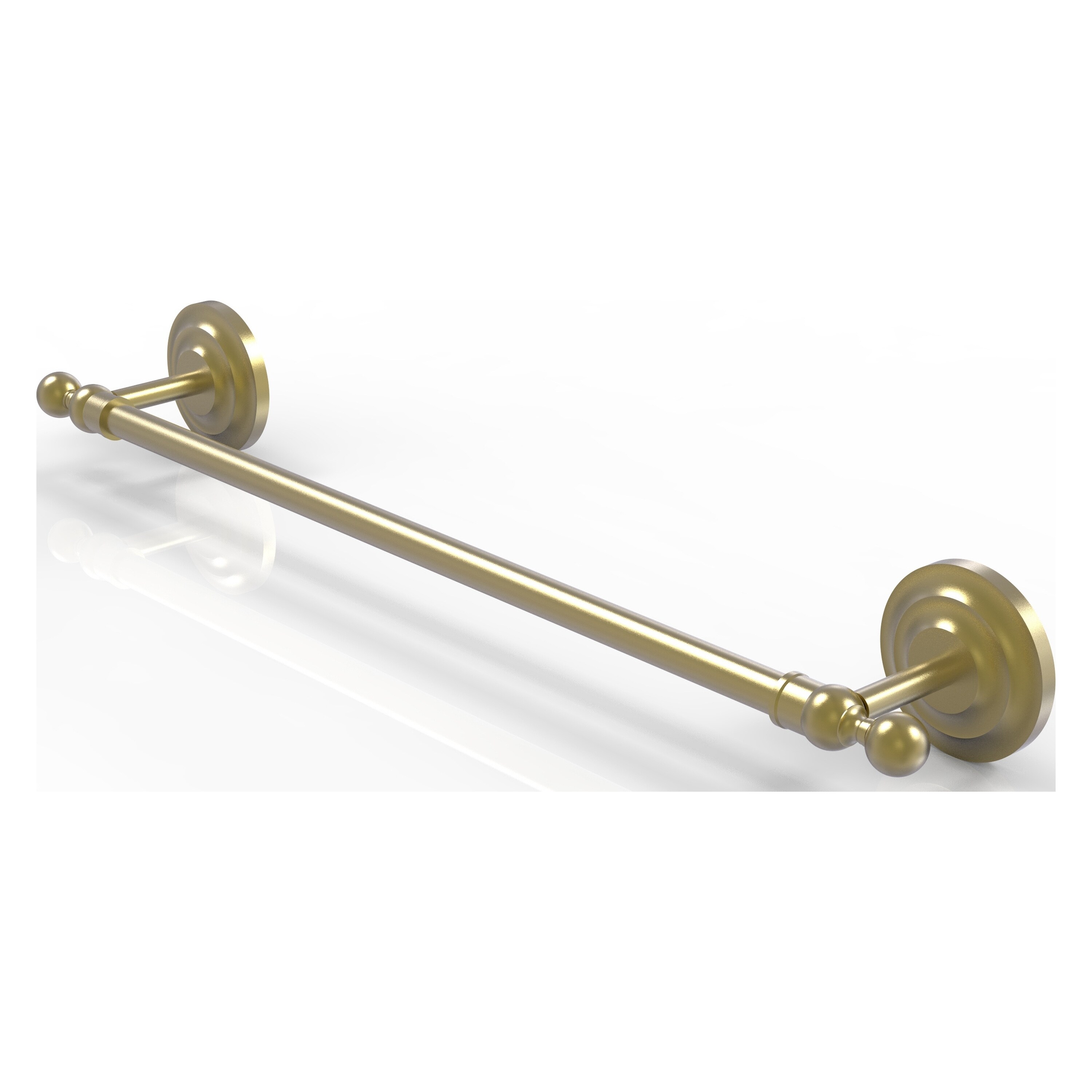 Allied Brass QN-41/36-SBR Que New 36-in Satin Brass Wall mount Single Towel Bar