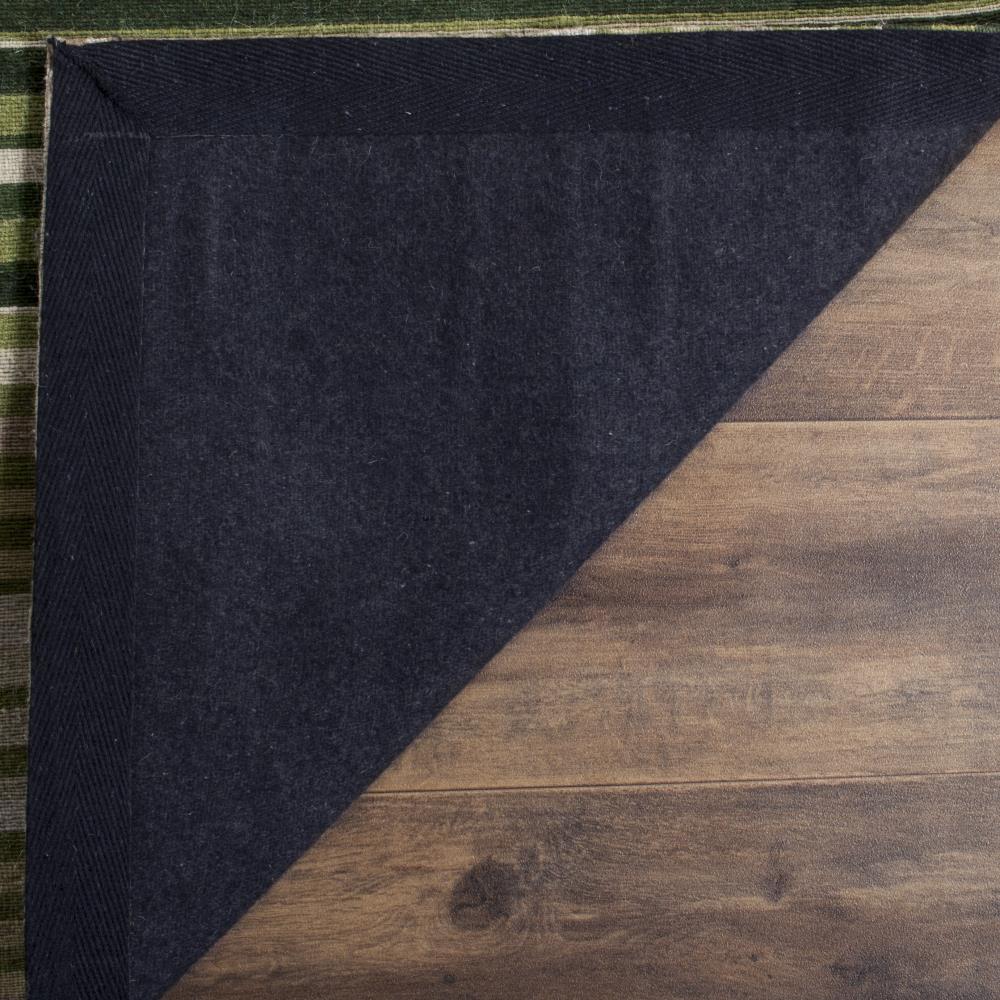 Marbella Green Wool Flat Woven 5' x 8' Area Rug