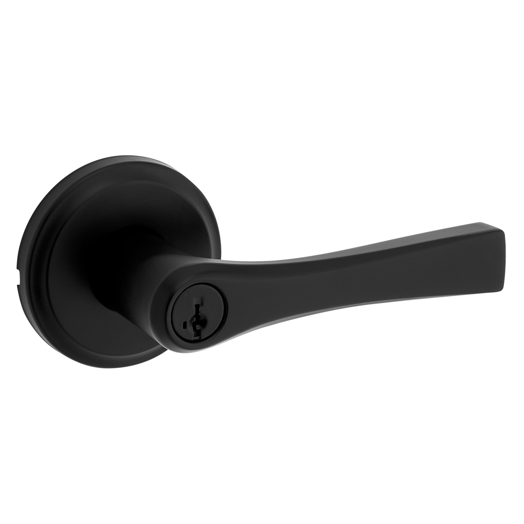 Kwikset Signature Series 97402-922 Katella Matte Black Exterior Keyed entry Door Handle with SmartKey