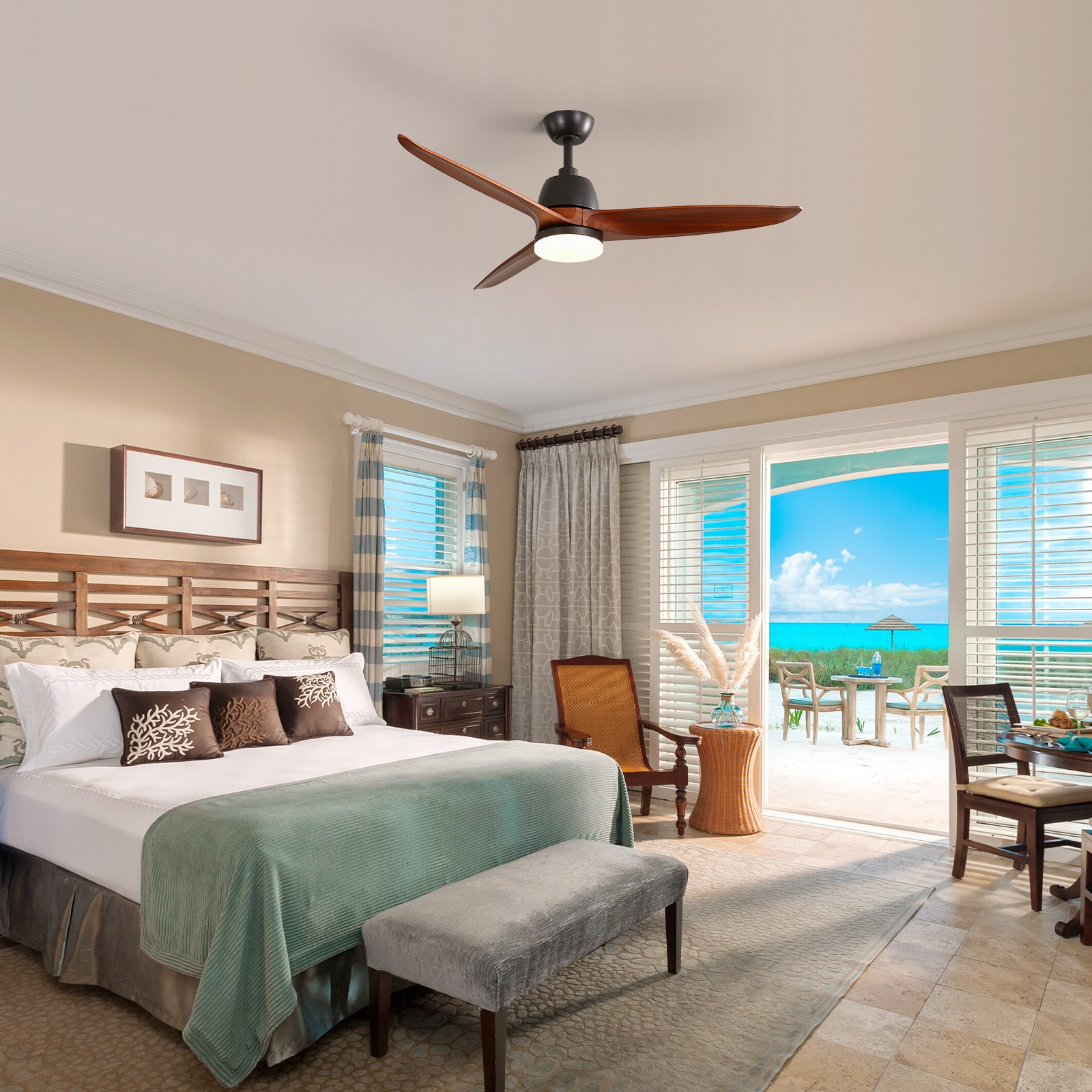 Sofucor LS-56K001-BK-HTM-60W Ceiling-Fans - View #2