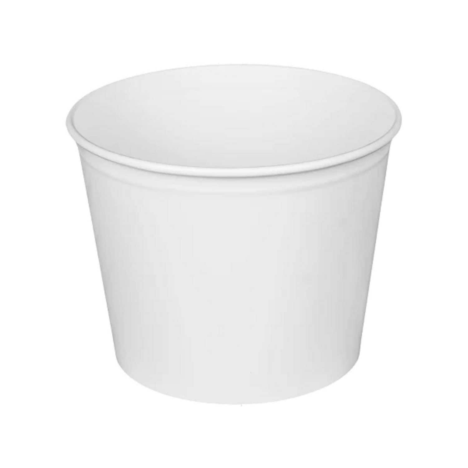 Karat Food Bucket 85 oz 7.36 in Diameter x 6 in h White Paper 180/Carton