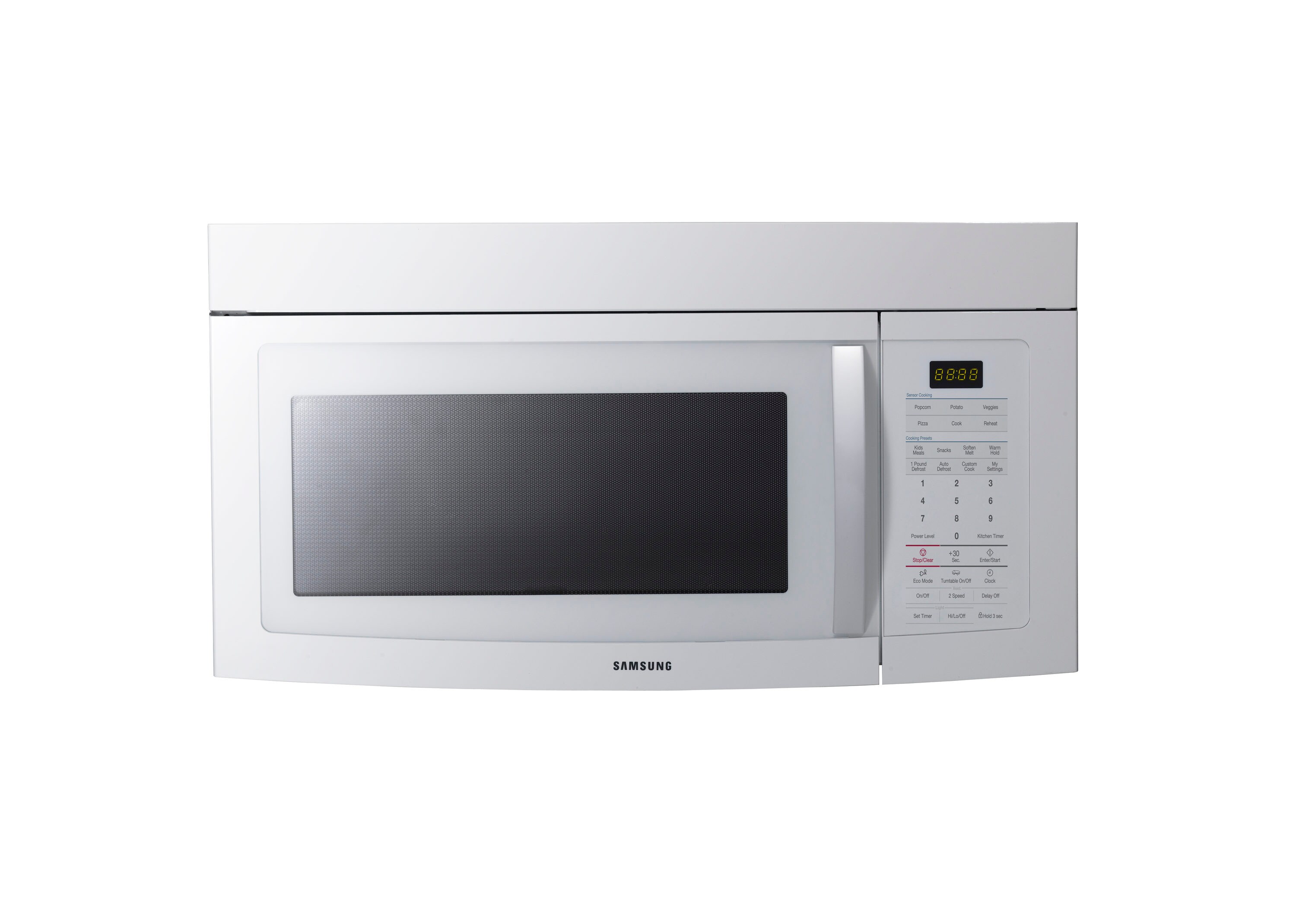 Samsung SMH1713W 1.7-cu ft 1000-Watt Over-the-Range Microwave with Sensor Cooking (White)