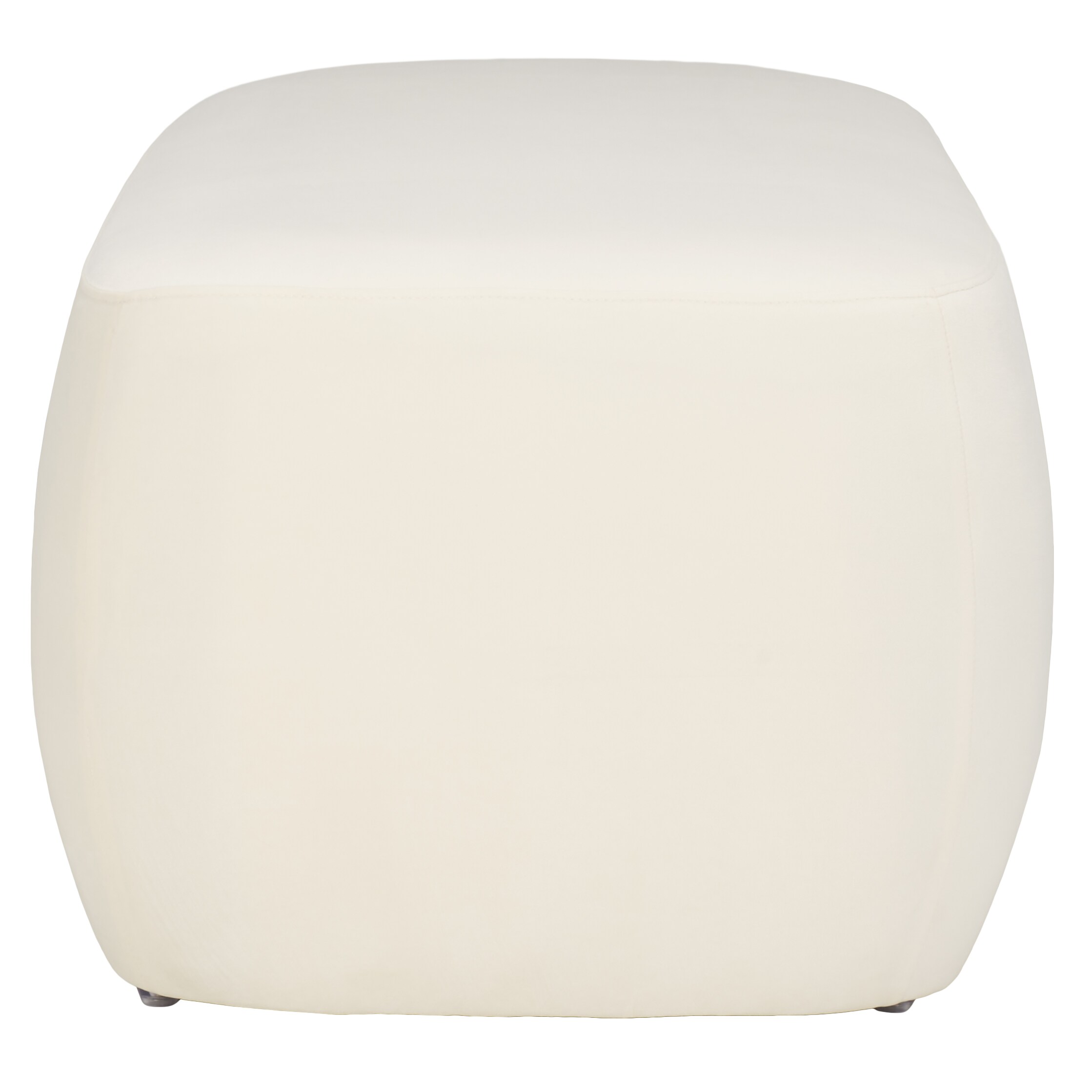 Whitley Cream Velvet Rectangular Ottoman 50"