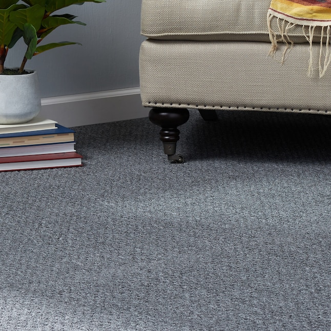 Style Selections Breckenridge Rr Charcoal Textured Indoor Carpet In The Department At Lowes Com