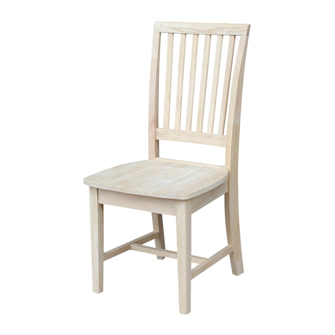 Traditional Side Chair Wood Frame, Unfinished Dining Room Chair Kits