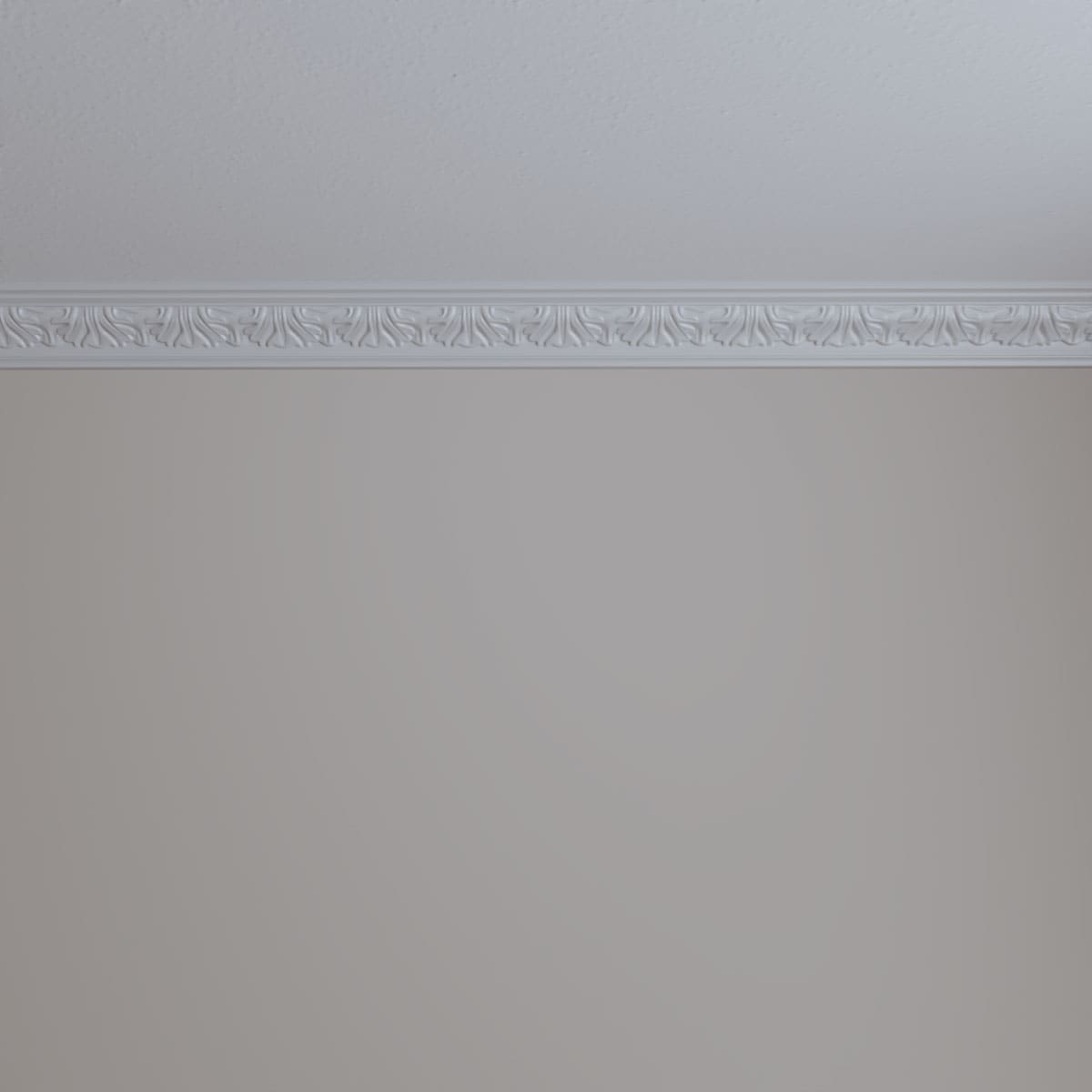 94 1/2" White Polyurethane Decorative Crown Moulding