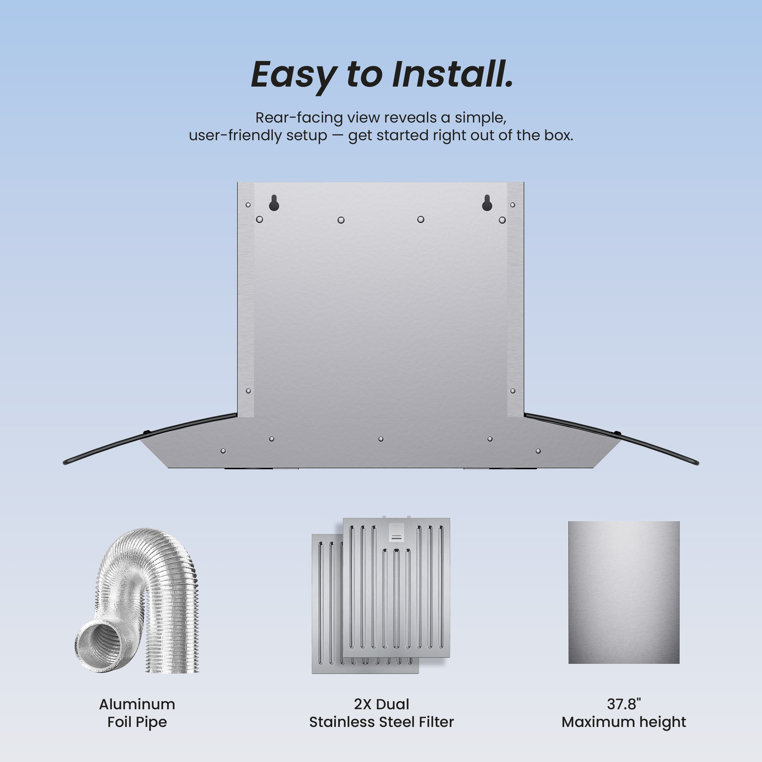 VIKIO PA0330A Wall-Mounted-Range-Hoods - View #5