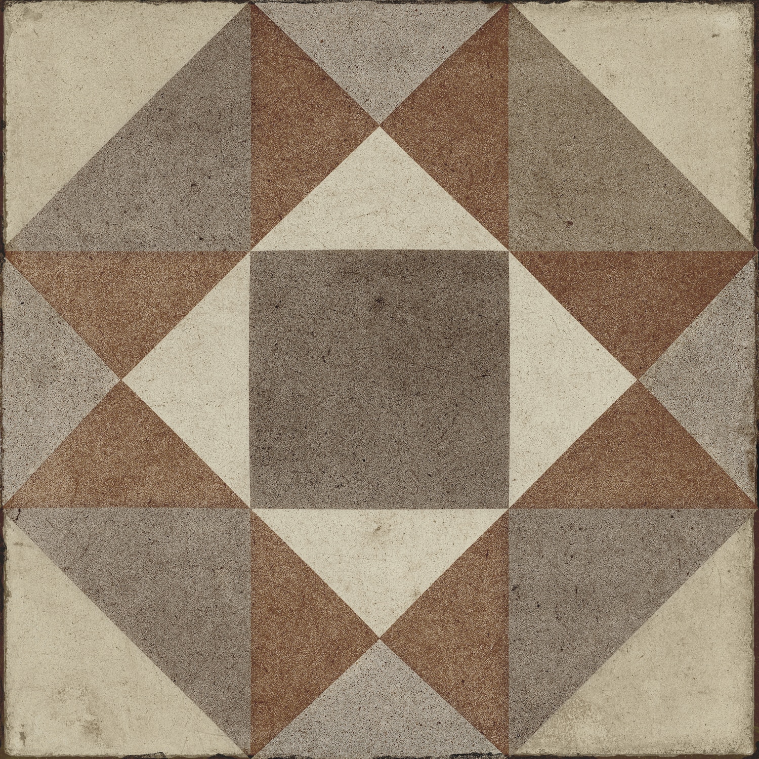 American Olean GF05SQU88MTLW Geo Fresa Multicolor 8-in x 8-in Matte Porcelain Patterned Floor and Wall Tile (0.43-sq. ft/ Piece)