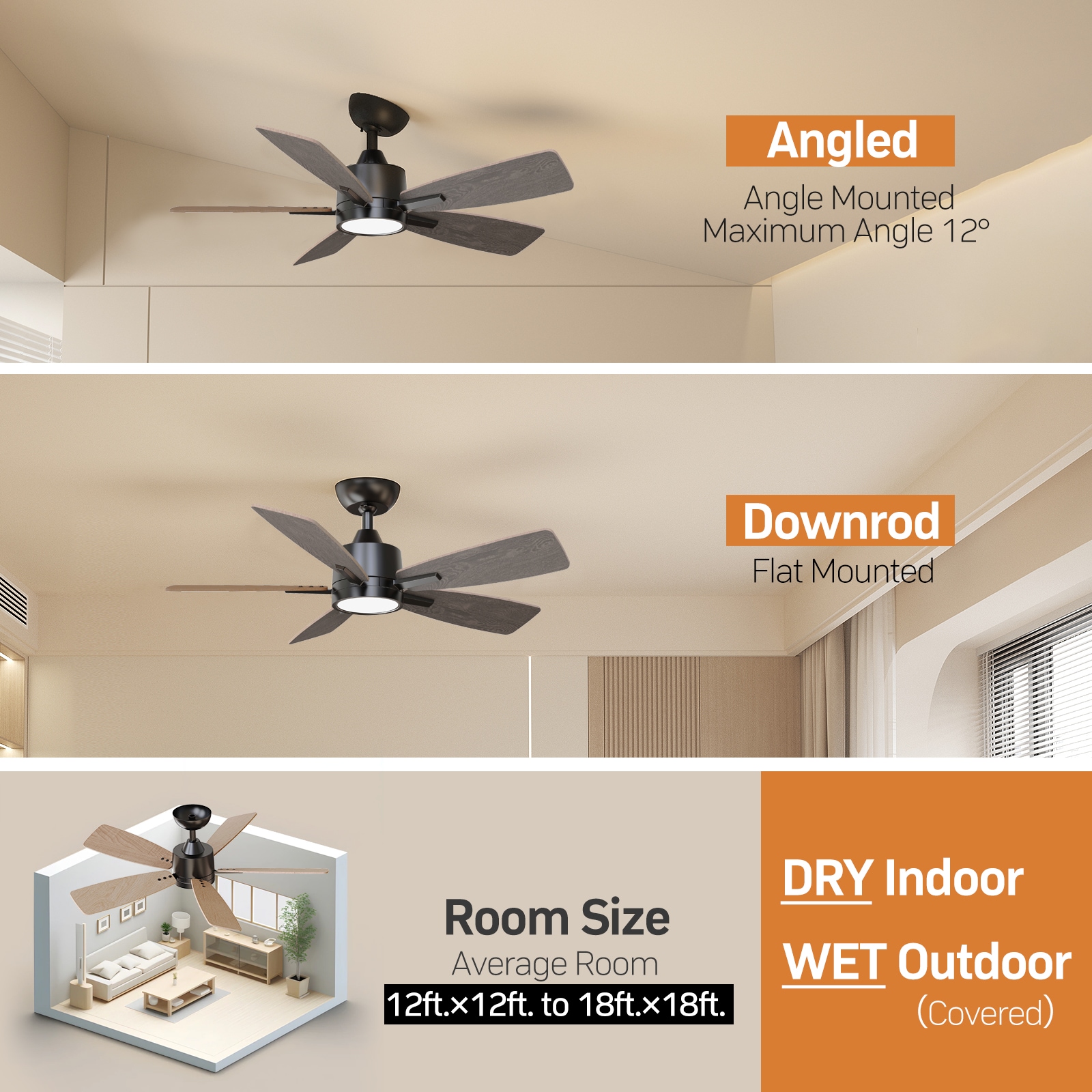 TALOYA TLY42-WE-5D-S5 Ceiling-Fans - View #5