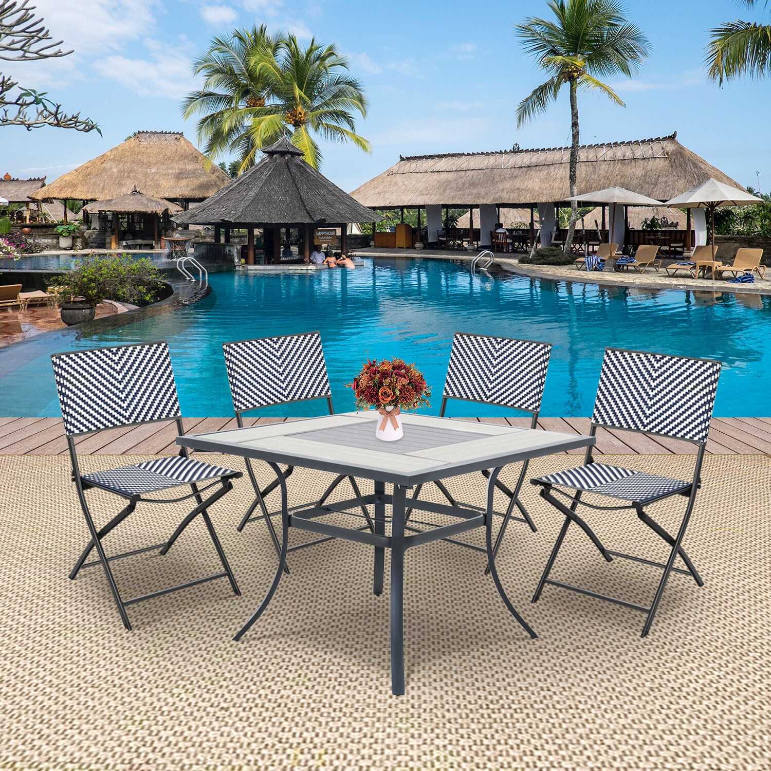 WELLFOR TDS10071 Patio-Chairs - View #2