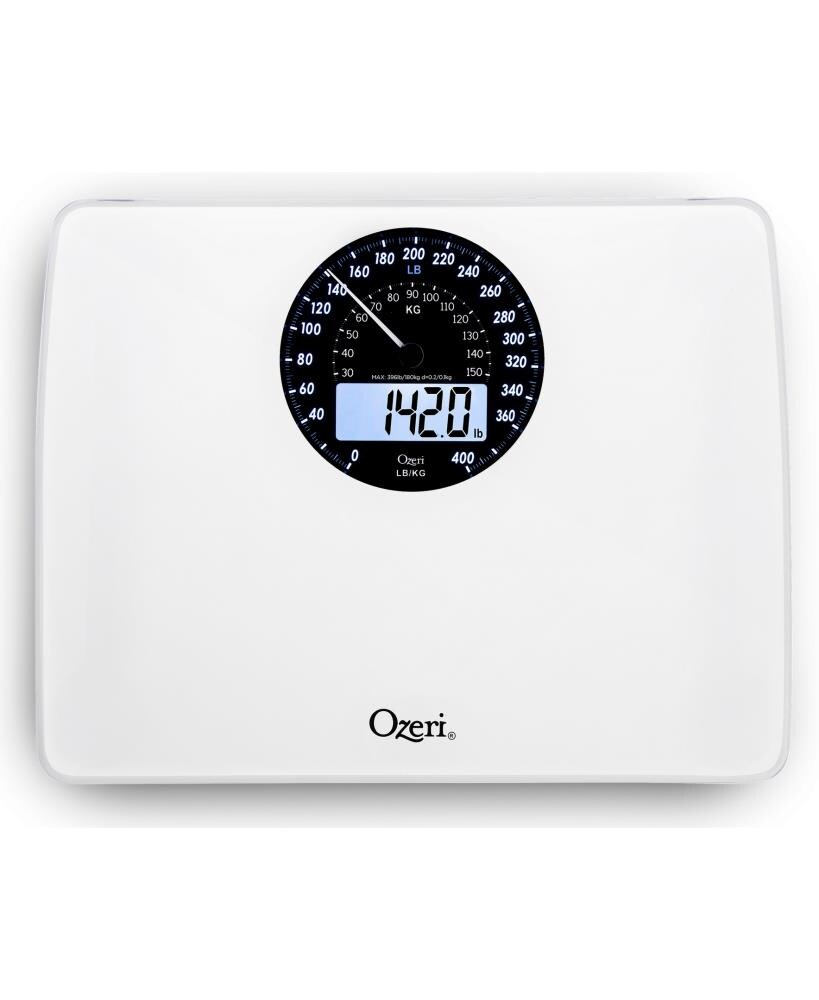 Ozeri Touch 440 lbs Total Body Weight Scale (Body Fat, Muscle, Bone, Weight & Hydration), Auto Recognition Bath Scale with Infant Tare