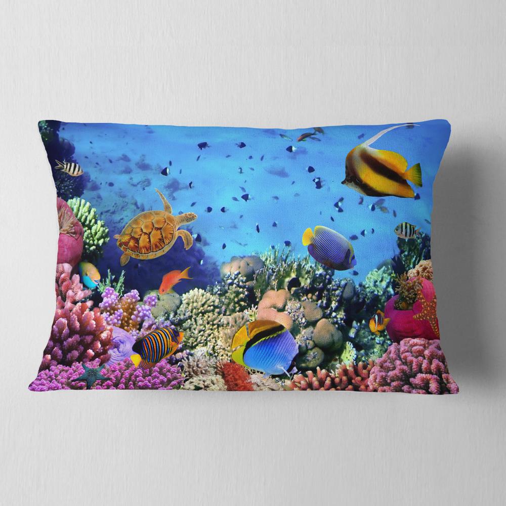 Designart CU13121-12-20 12-in x 20-in Pink Indoor Decorative Pillow