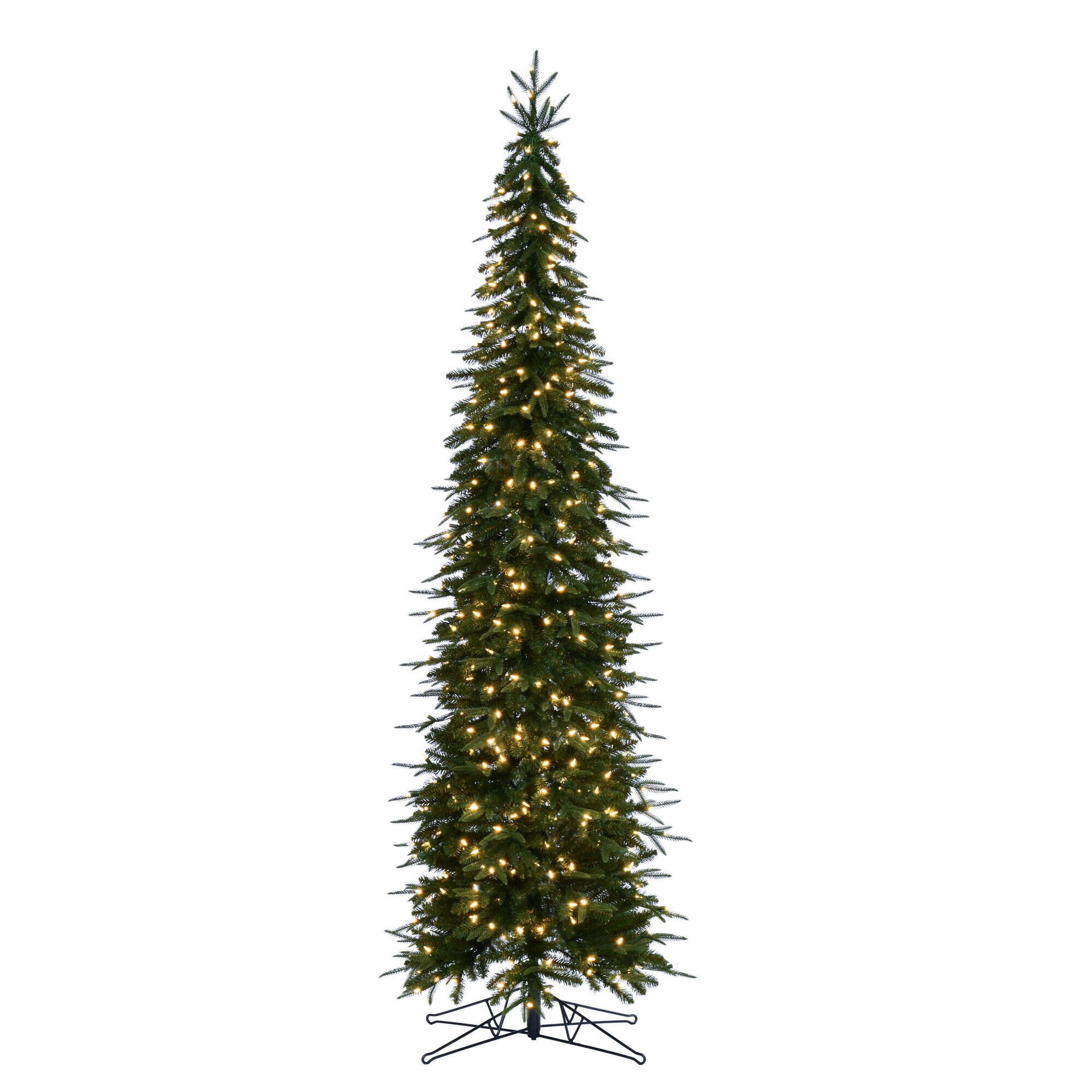 Vickerman G236276LED 7.5-ft Fir Pre-lit Artificial Christmas Tree with White LED Lights