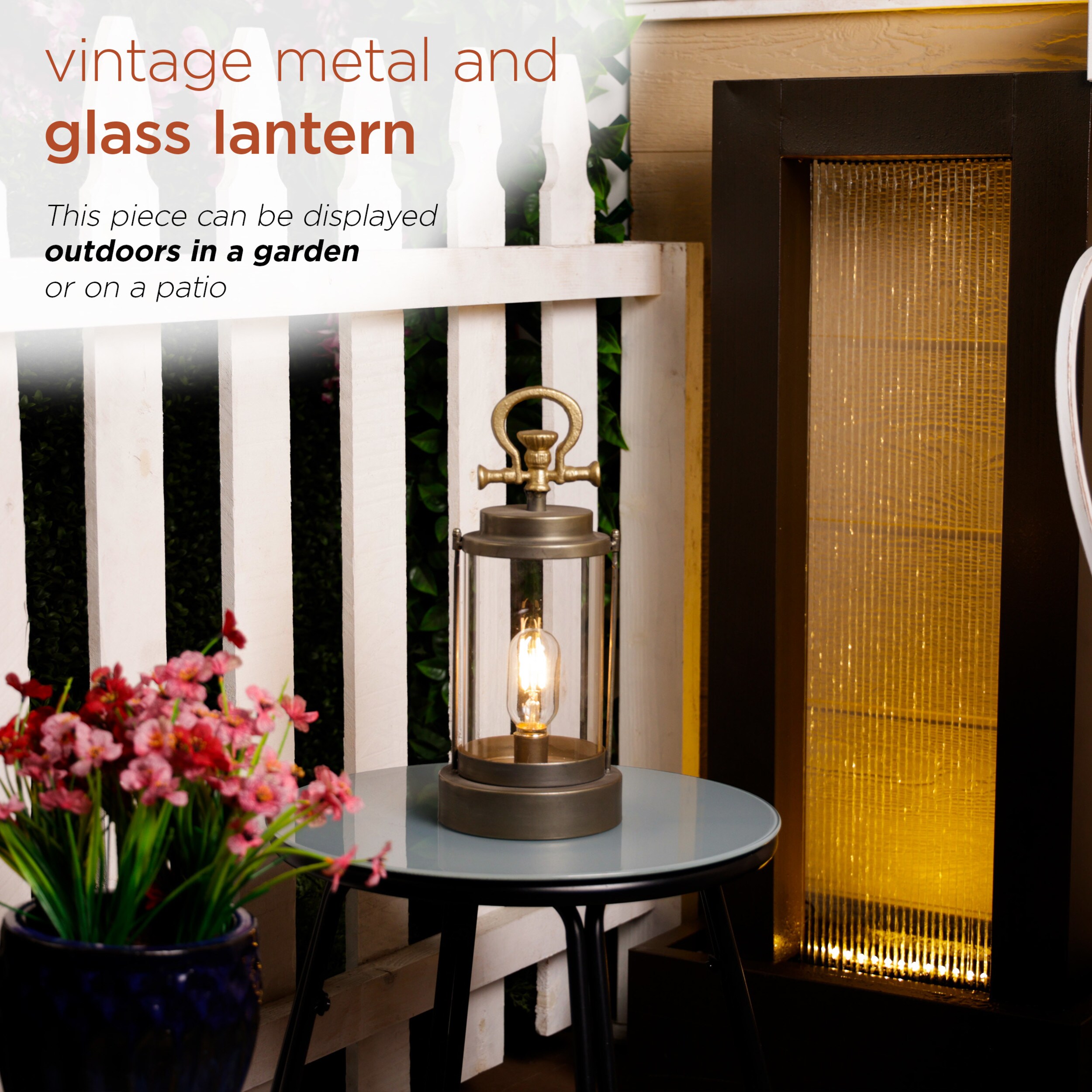 Alpine Corporation ILT100HH-S-GD Outdoor-Decorative-Lanterns - View #4