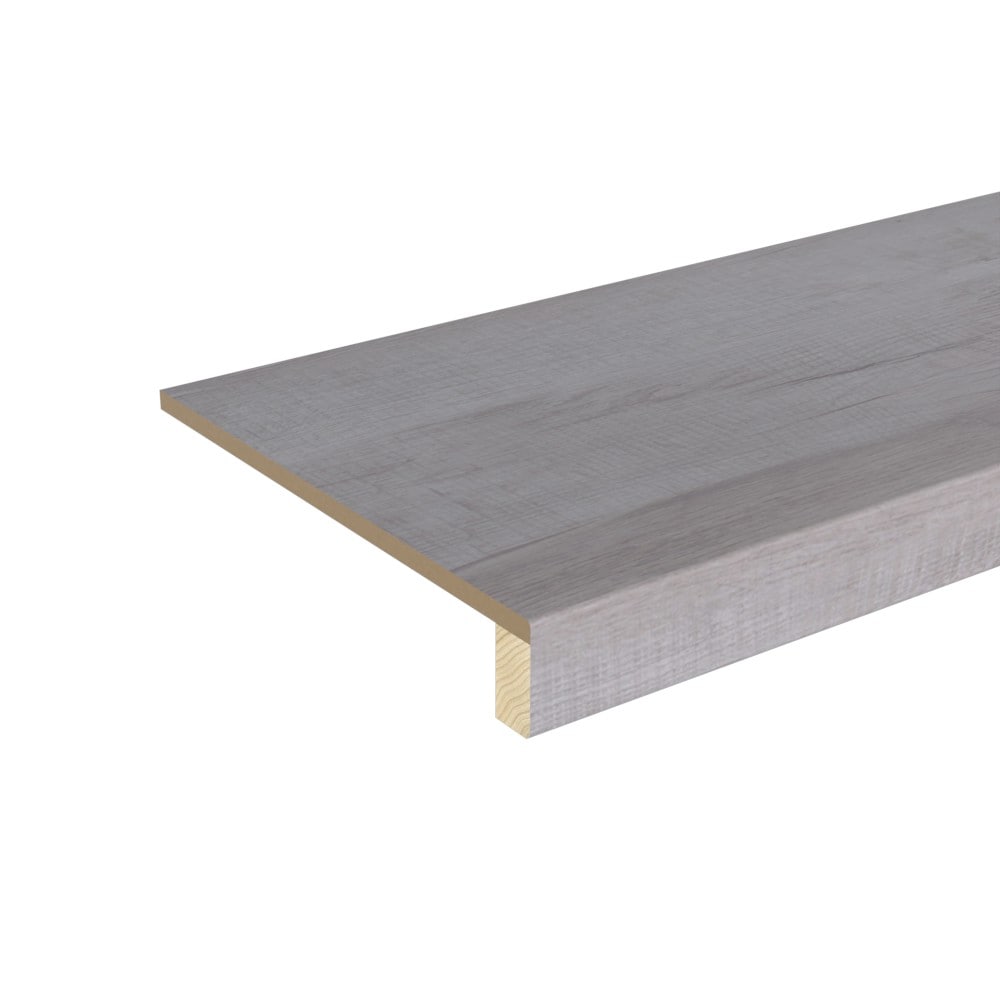 Stairtek - Retread 48-in L x 11.5-in W x 0.375-in T Charleston Oak Laminate Square edge Stair Tread