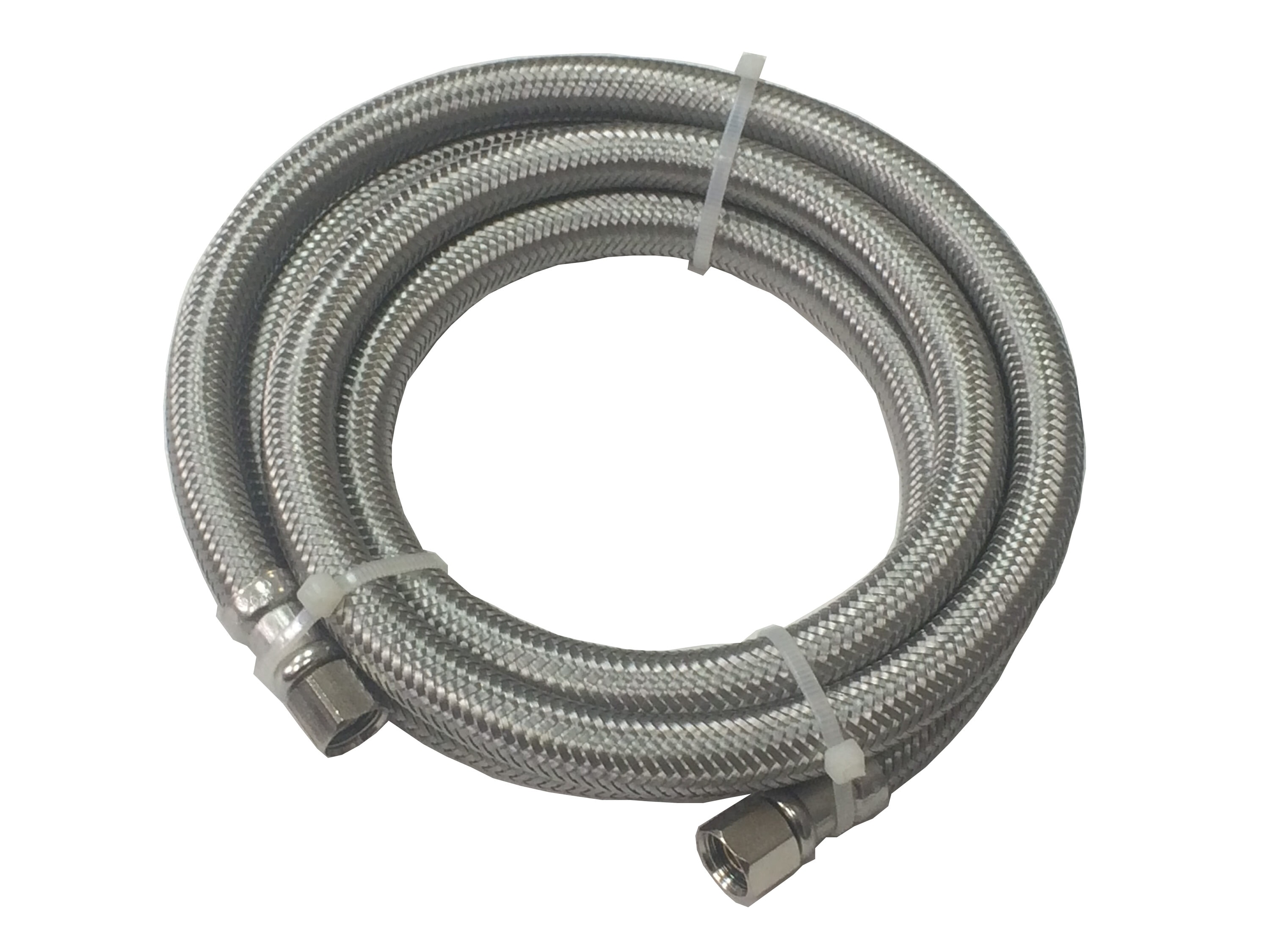CSB International Products IM120SS 10-ft 1/4 -in Compression Inlet x 1/4 -in Compression Outlet Braided stainless steel Ice maker connector