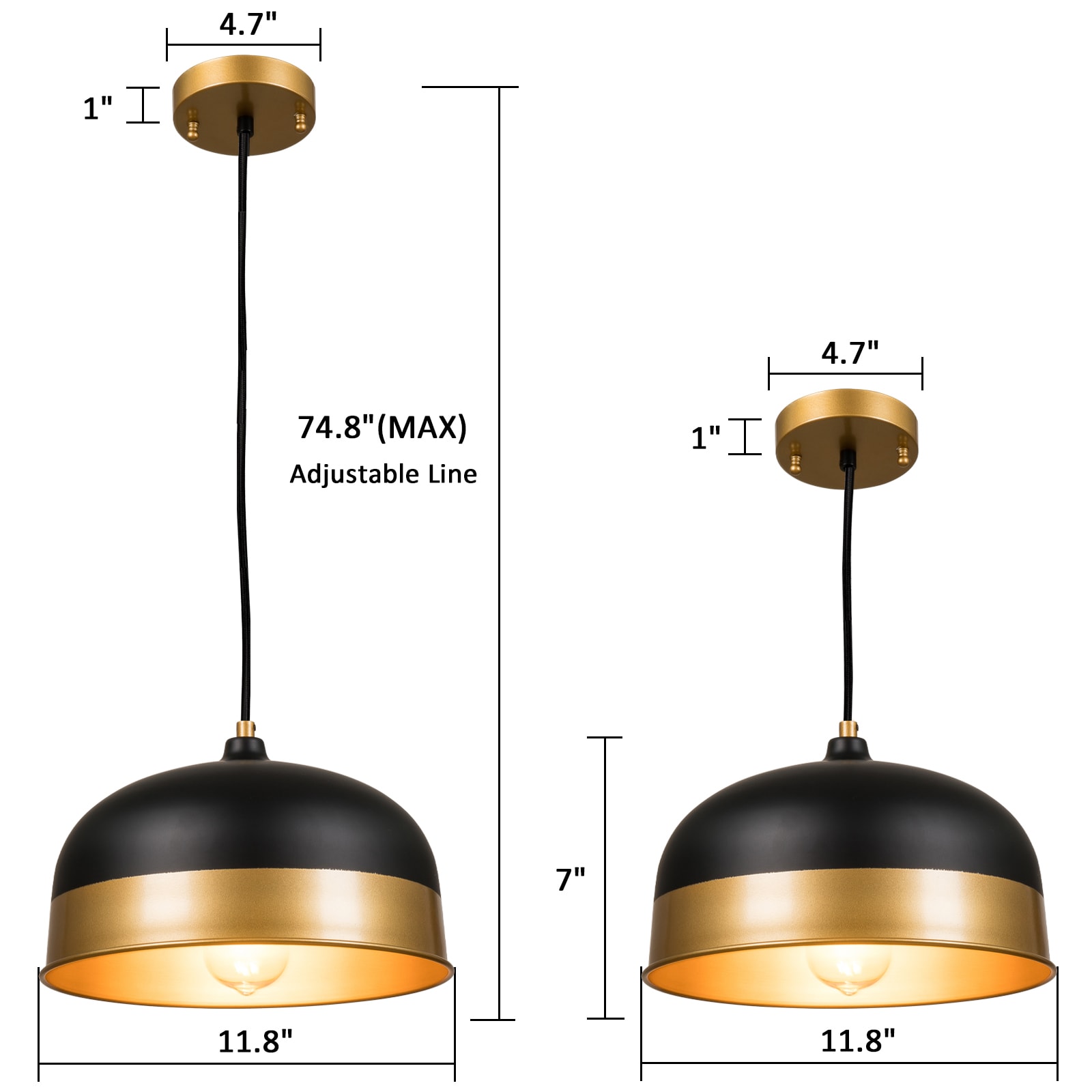ExBrite XYJSPL2201ACMBE26 Pendant-Lights - View #4