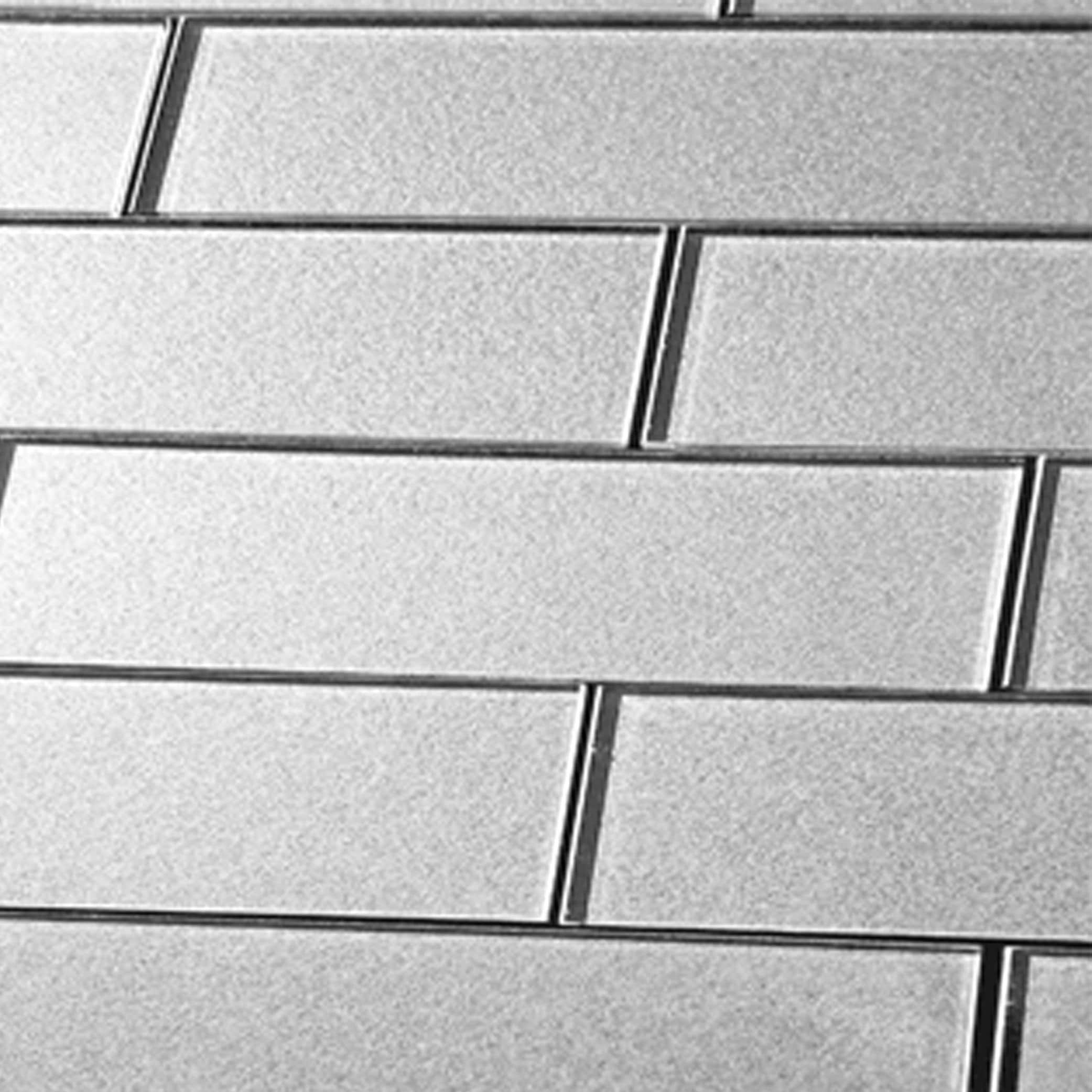 Abolos LWSFOG0312-ES Forever Silver 3-in x 12-in Glossy Glass Subway Standard Wall Tile ( 14.0-sq ft Carton )