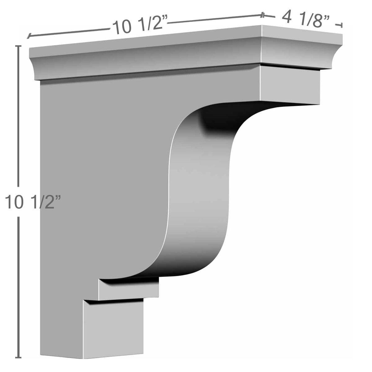 Ekena Millwork BKT04X10X10ED Exterior-Brackets-Braces - View #2