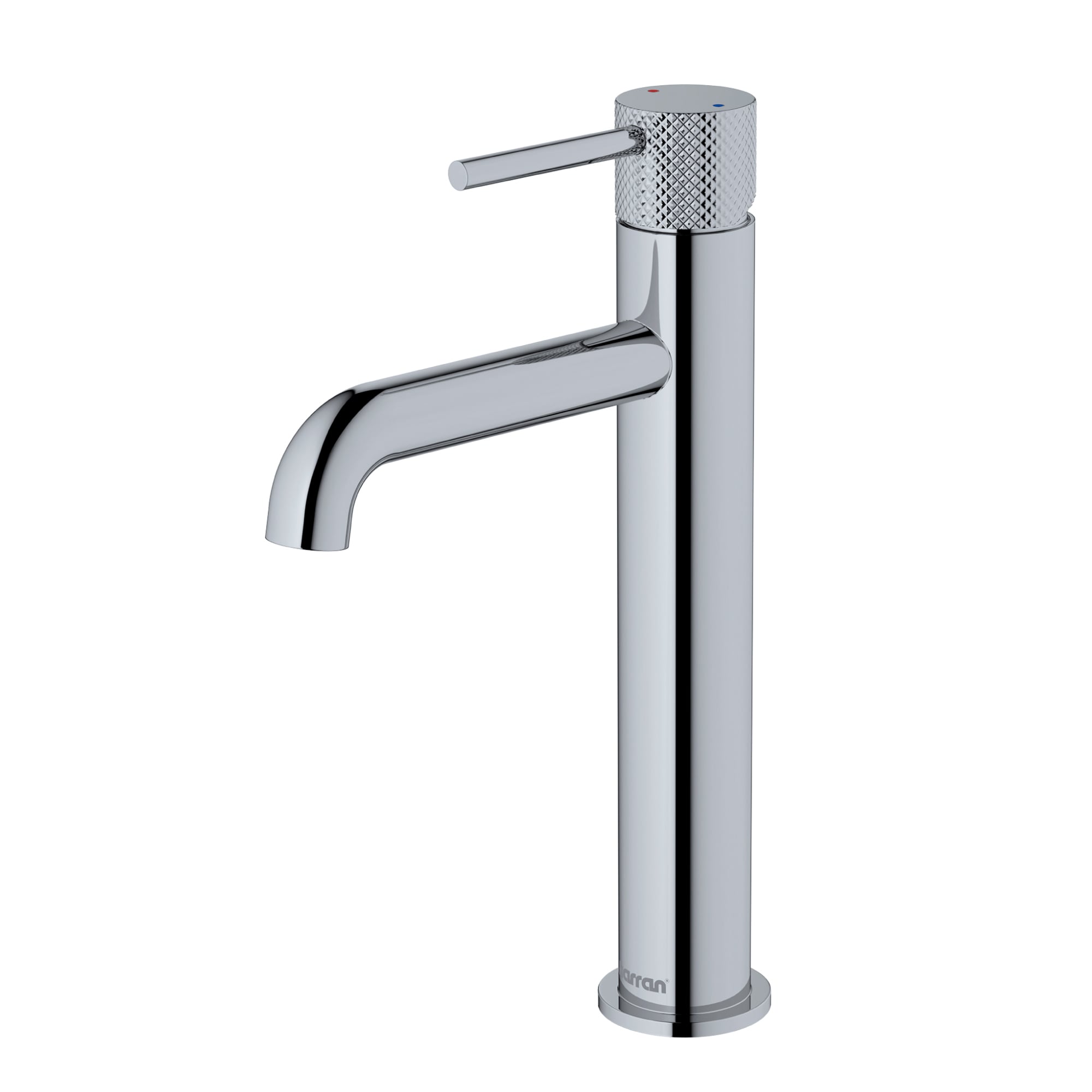 Karran KBF462C Tryst Chrome Vessel 1-handle WaterSense Low-arc Residential Handle Bathroom Sink Faucet with Drain