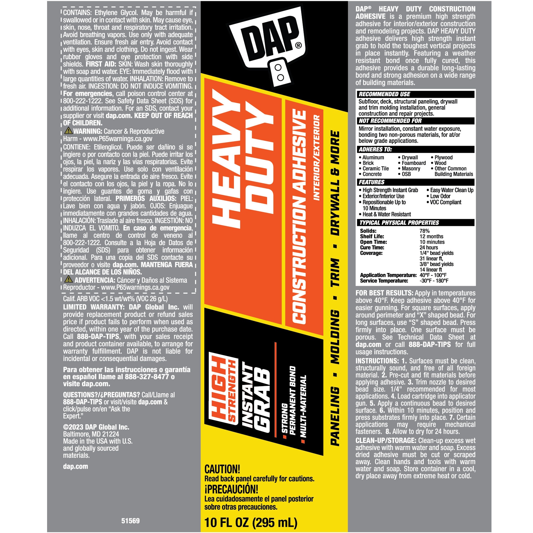 DAP 7079827509 Construction-Adhesive - View #8