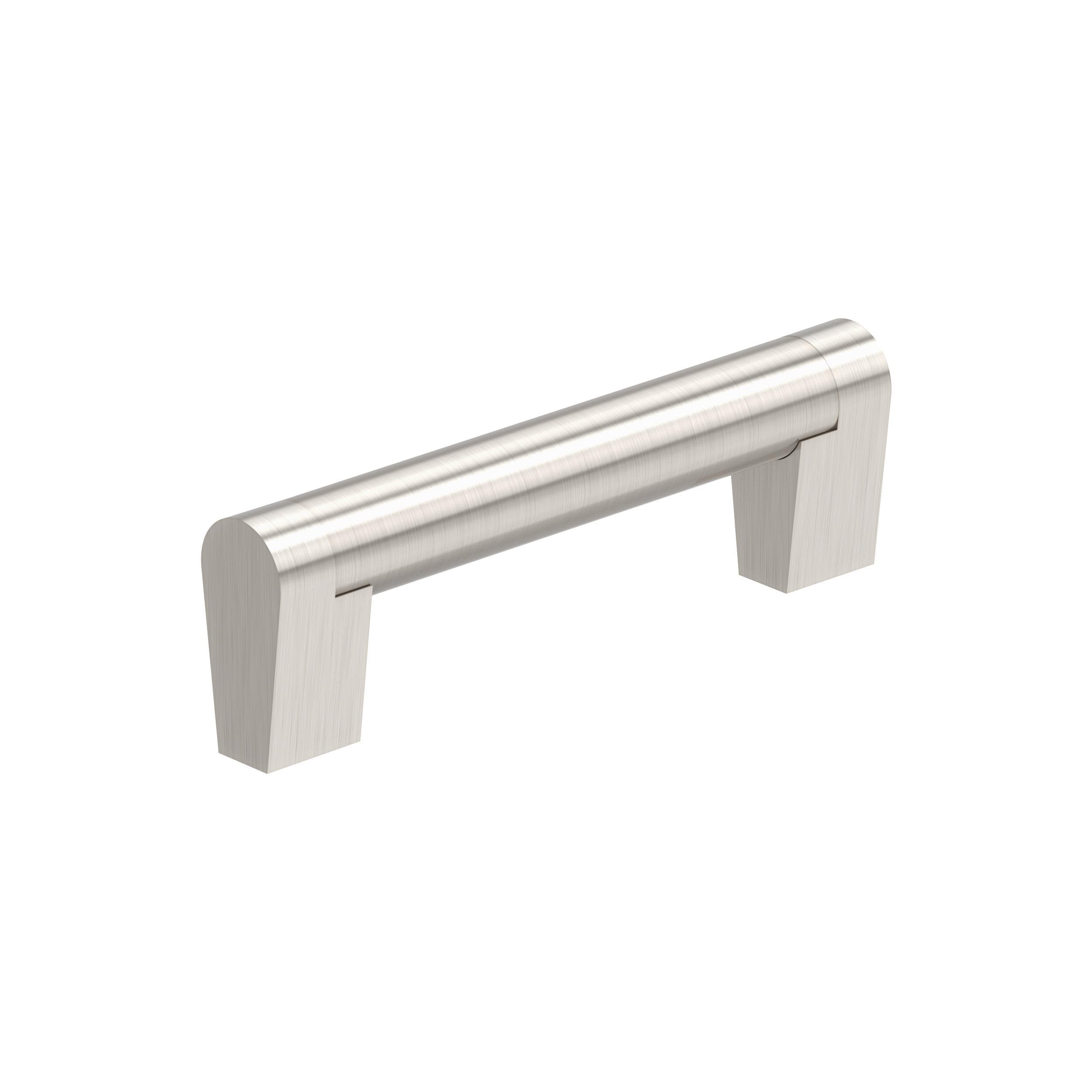 Amerock 10VMP37141G10 Composite 3-3/4-in , 96mm Center to Center Satin Nickel Cylindrical Bar 10 -Pack