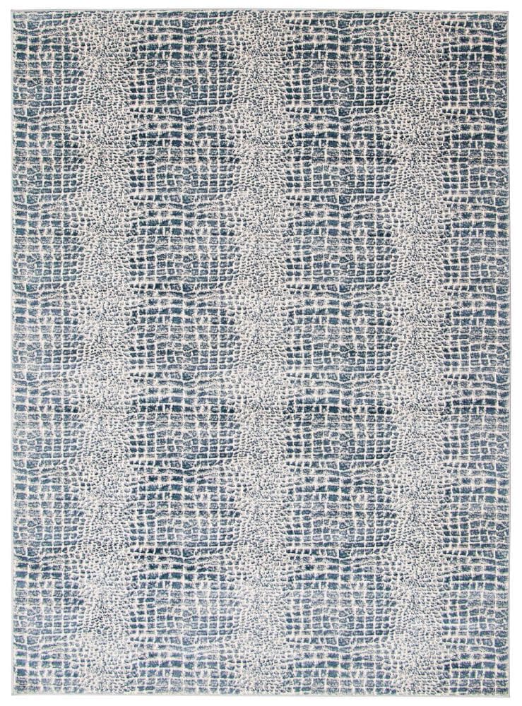 ECARPETGALLERY 347060 Talia 4 x 6 (ft) Loomed Polypropylene Navy Rectangular Indoor Abstract Area rug